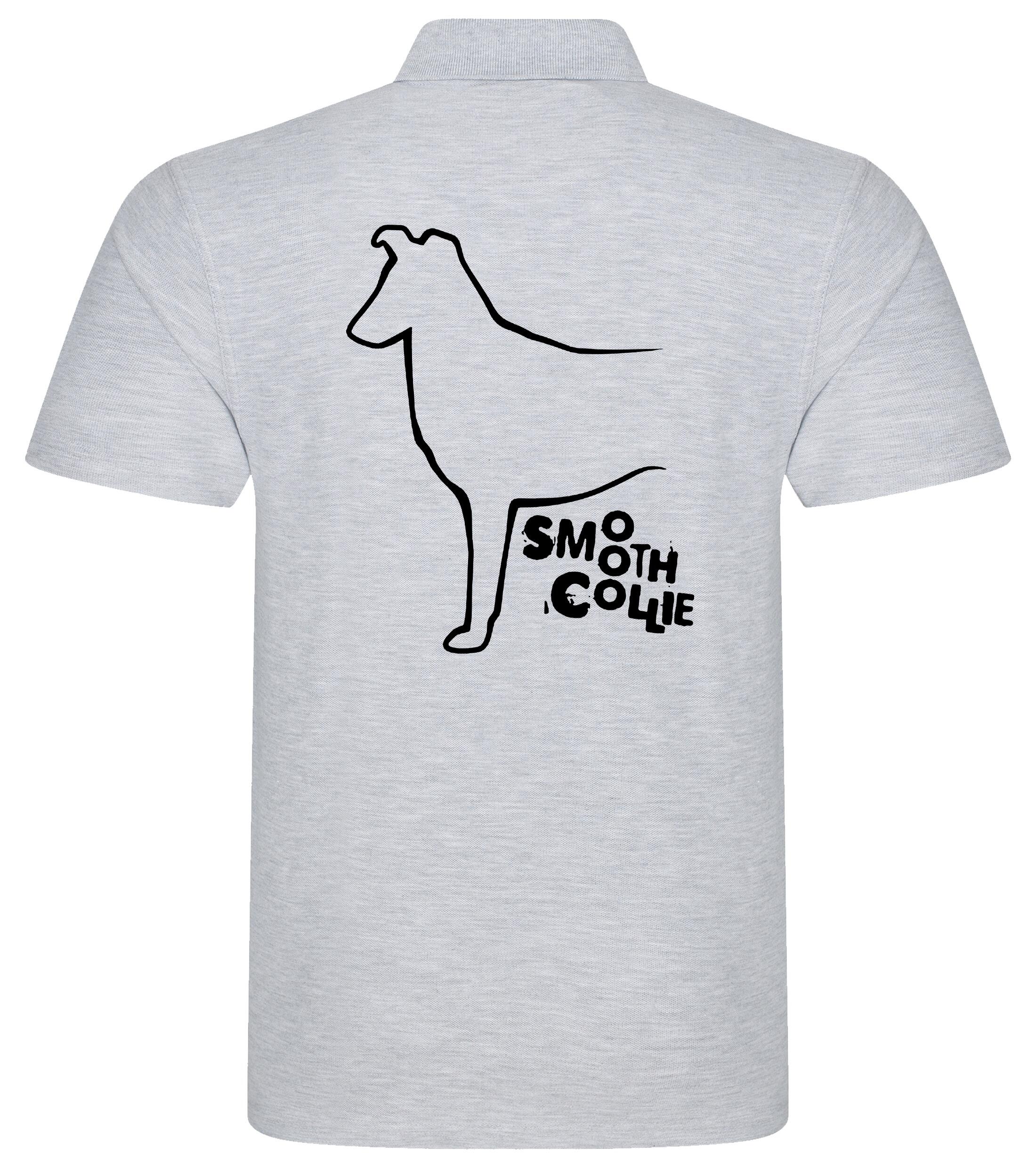 Unisex Cotton Polo with Collie (Smooth) Dog Breed Design – Style for Every Collie (Smooth) Enthusiast