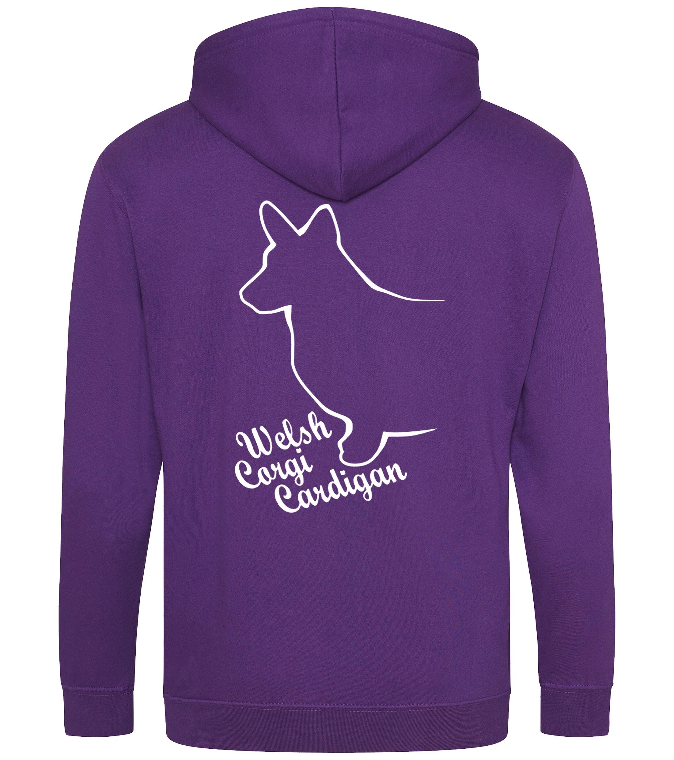 Corgi Cardigan (Welsh) Dog Breed Design Zipped Hoodie – Comfort, Style, and Corgi Pride