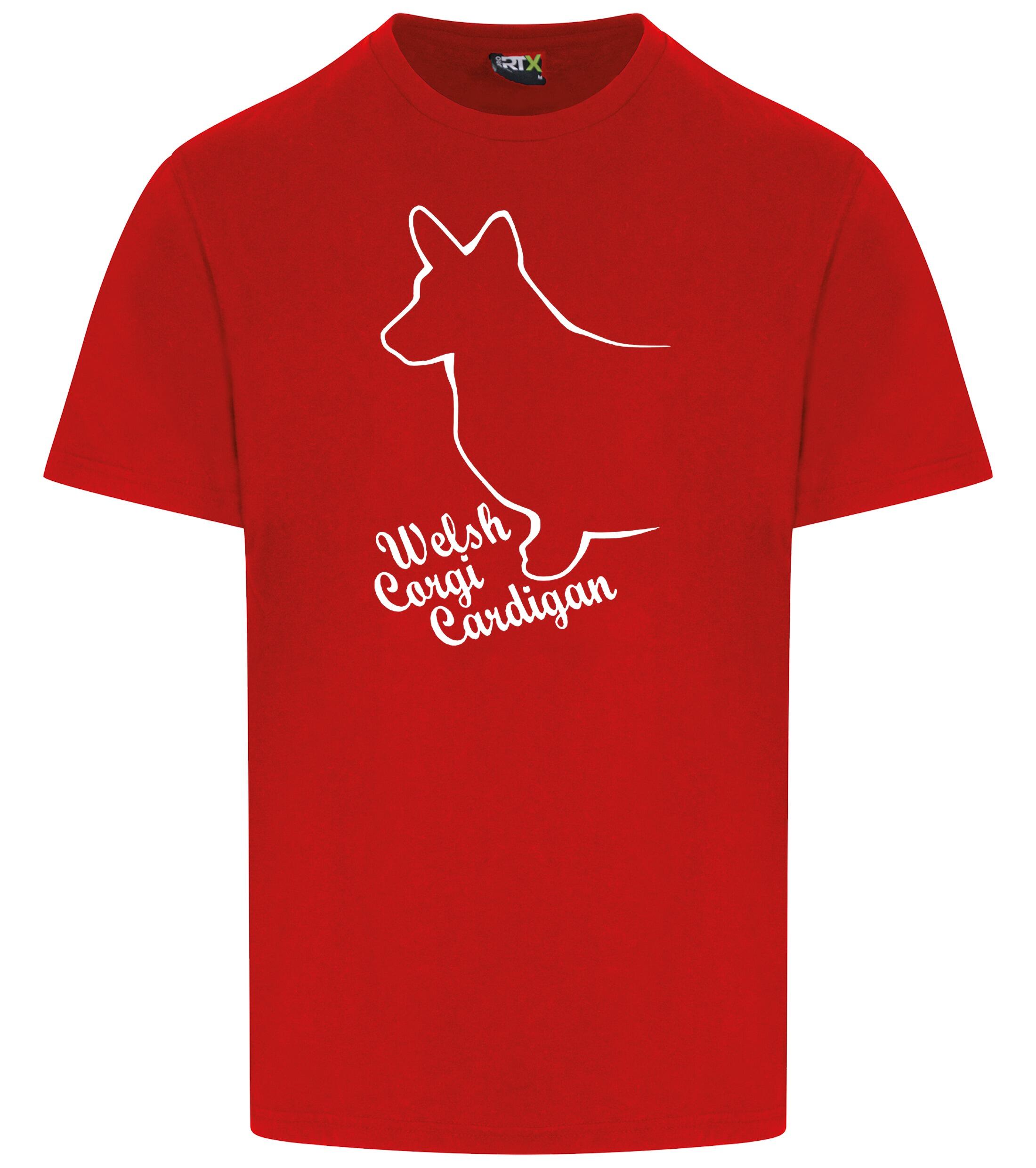 Unisex Roundneck T-shirt with Corgi Cardigan (Welsh) Dog Breed Design – Style for Corgi Enthusiasts
