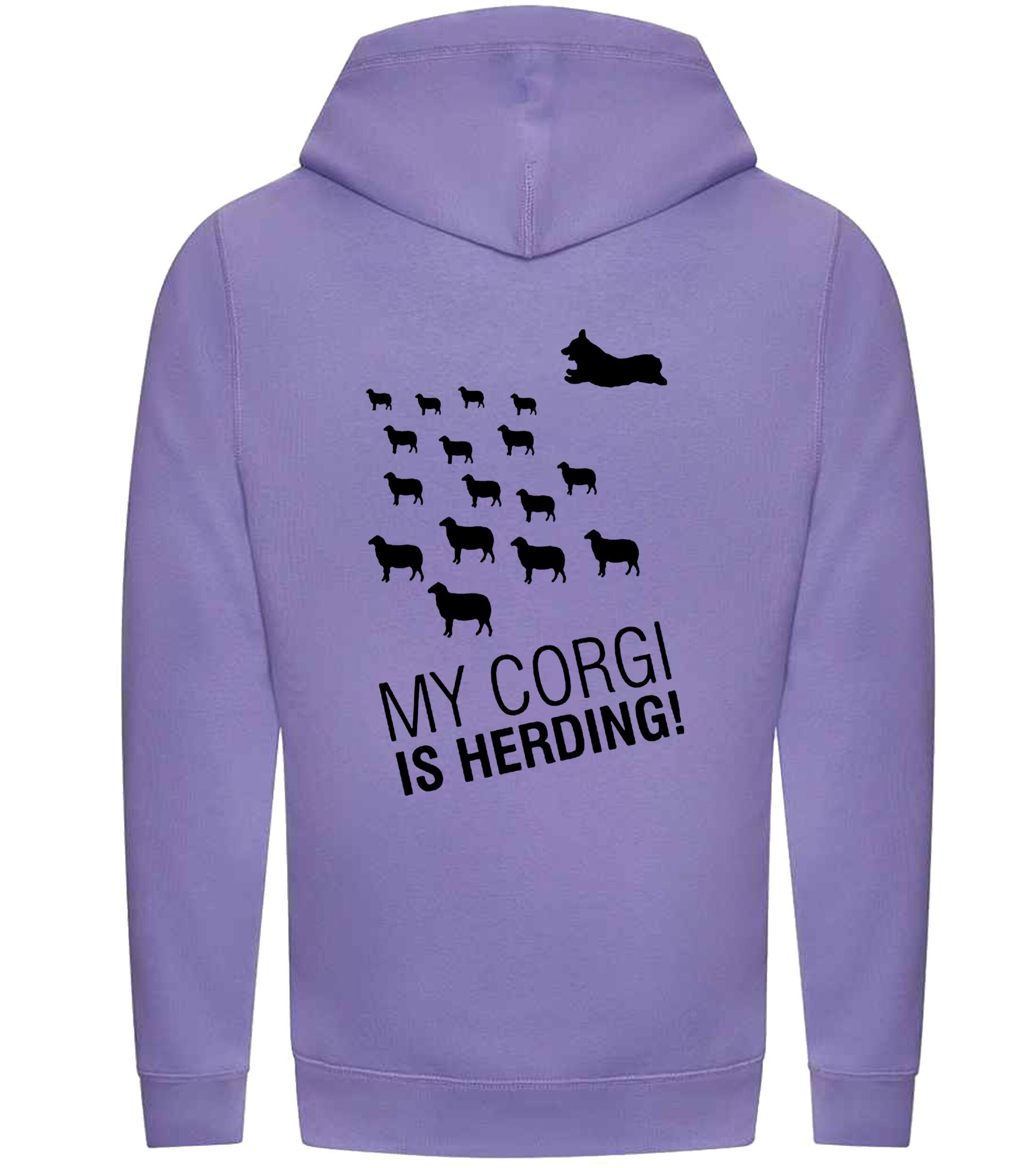 Unisex Crossneck Pullover Hoodie with Corgi Herding Dog Breed Design – Comfort for Corgi Herding Lovers