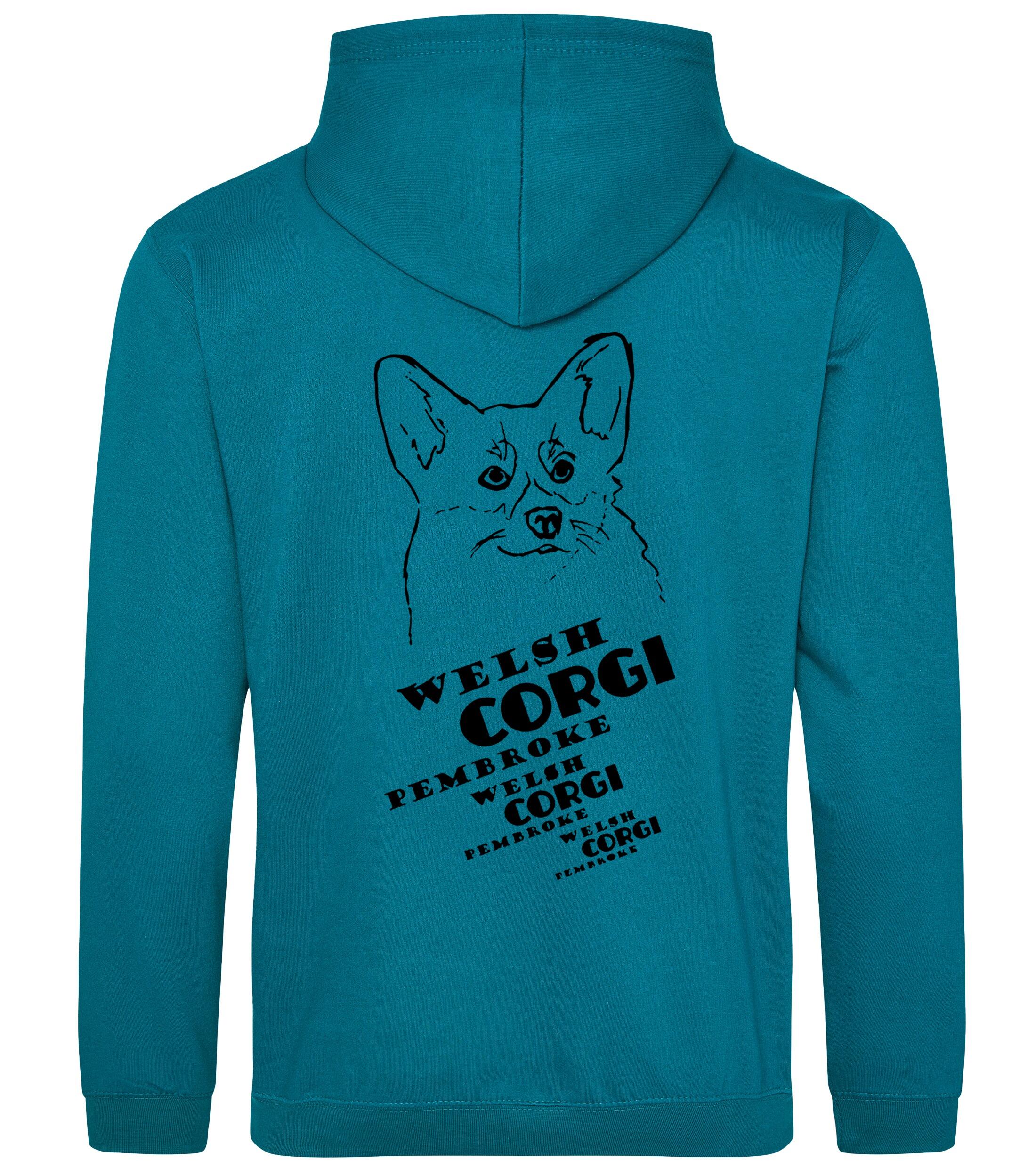 Corgi Pembroke (Face) Dog Breed Design Pullover Hoodie – Stylish & Cozy for Corgi Lovers