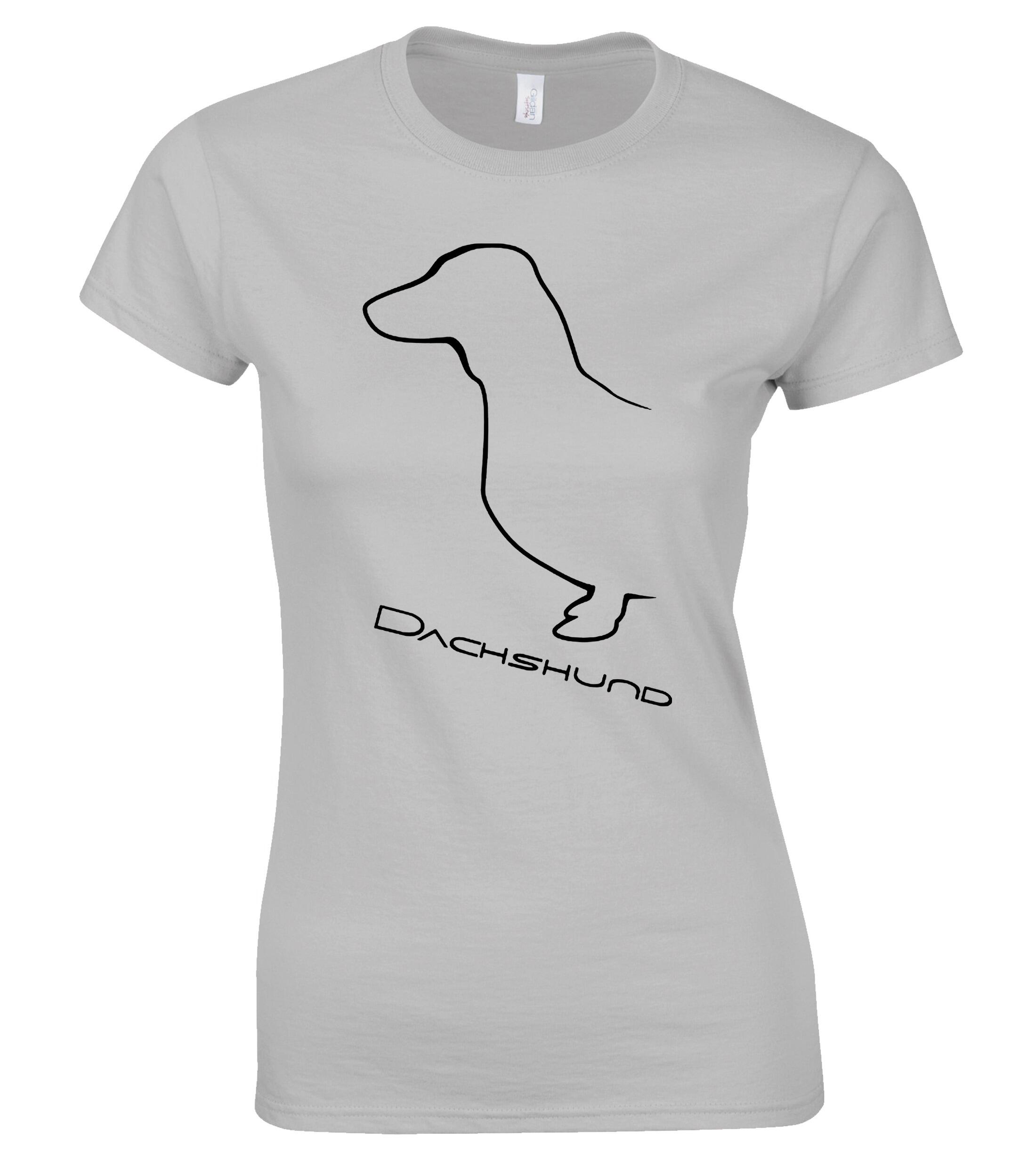 Dachshund (Smooth) Dog Breed Design Women’s Roundneck T-Shirt – Celebrate Your Love in Style