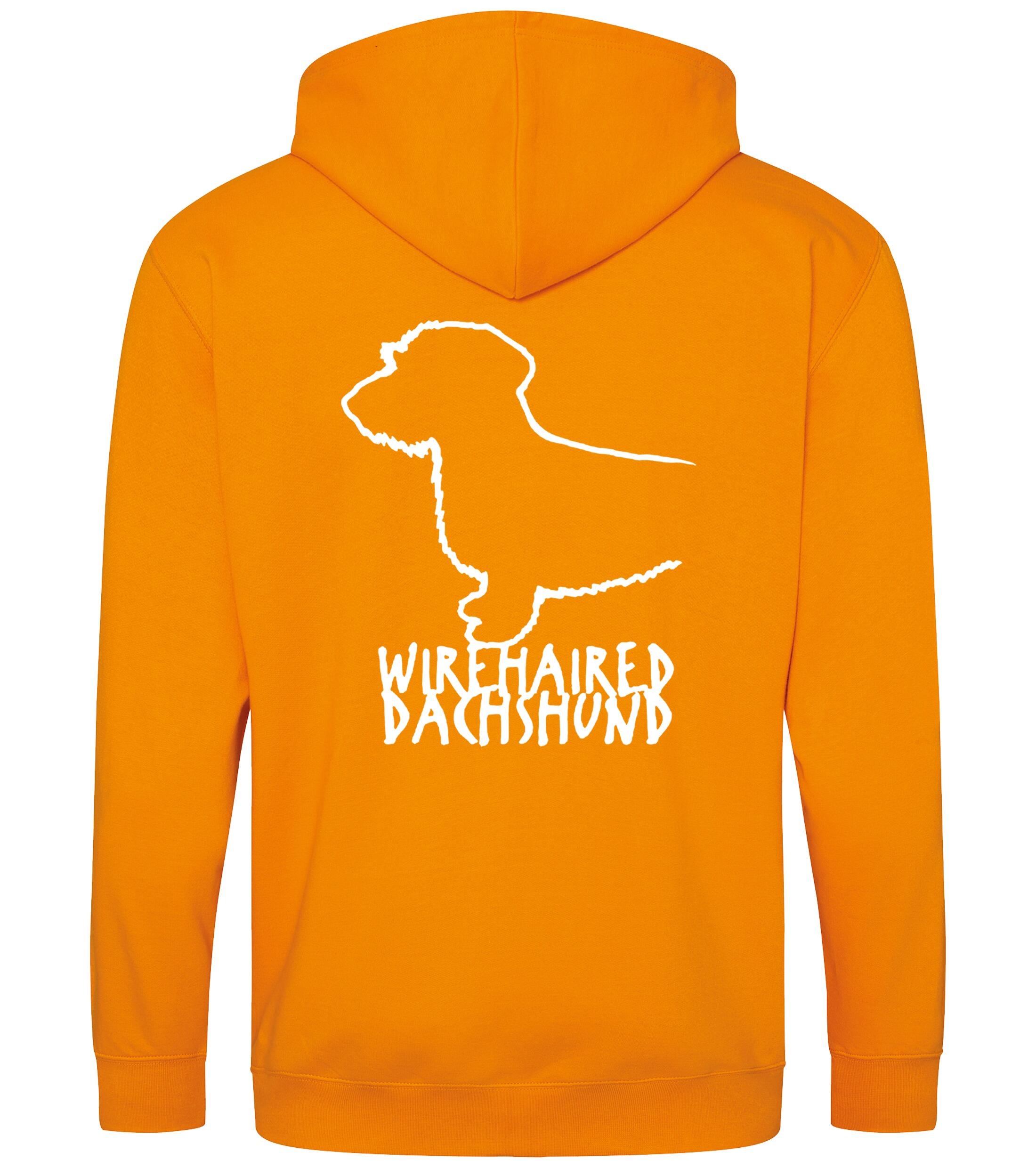 Dachshund (Wirehaired) Dog Breed Design Zipped Hoodie – Comfort, Style, and Dachshund Pride