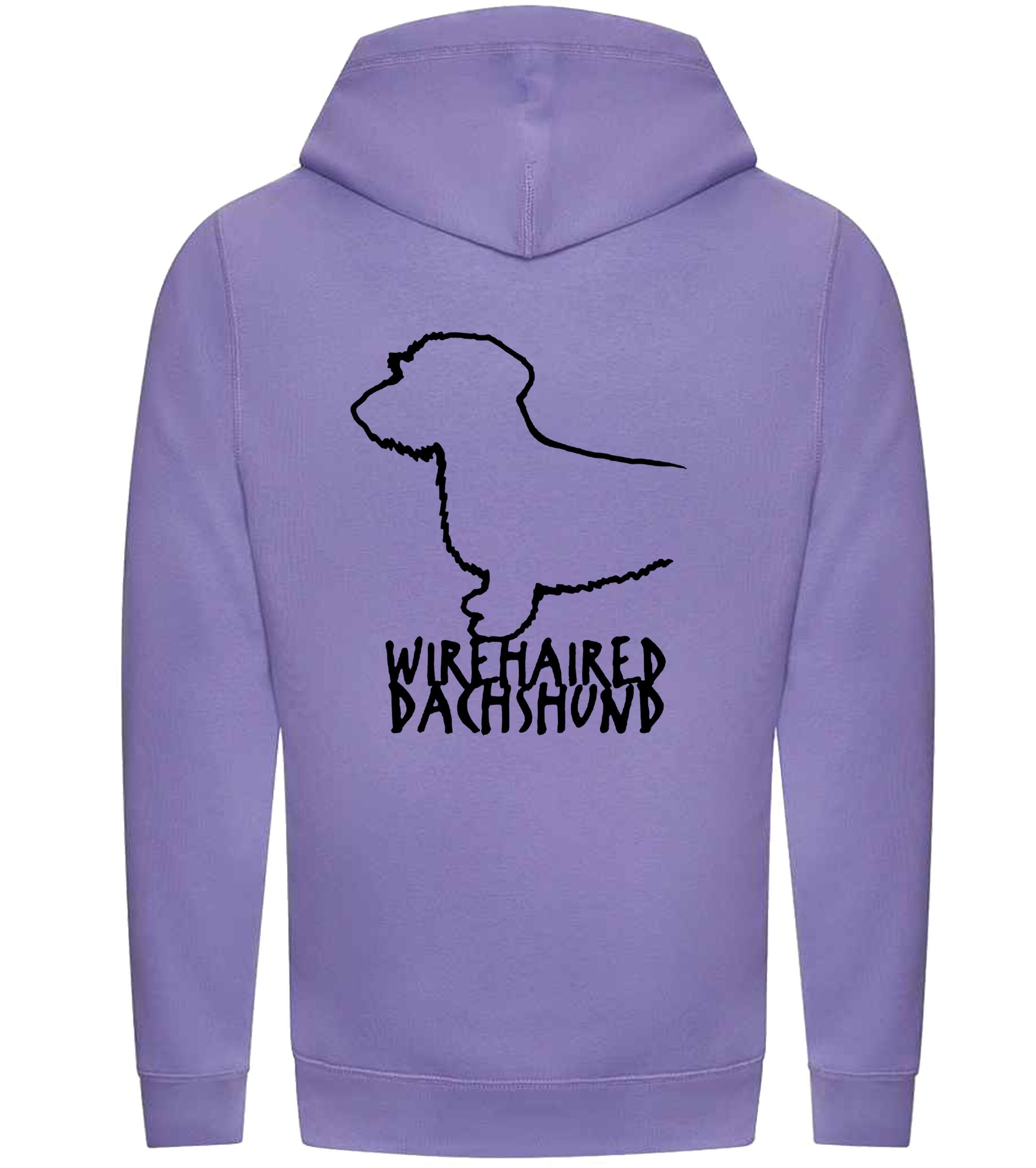 Dachshund (Wirehaired) Dog Breed Design Unisex Crossneck Pullover Hoodie – Style & Dachshund Pride