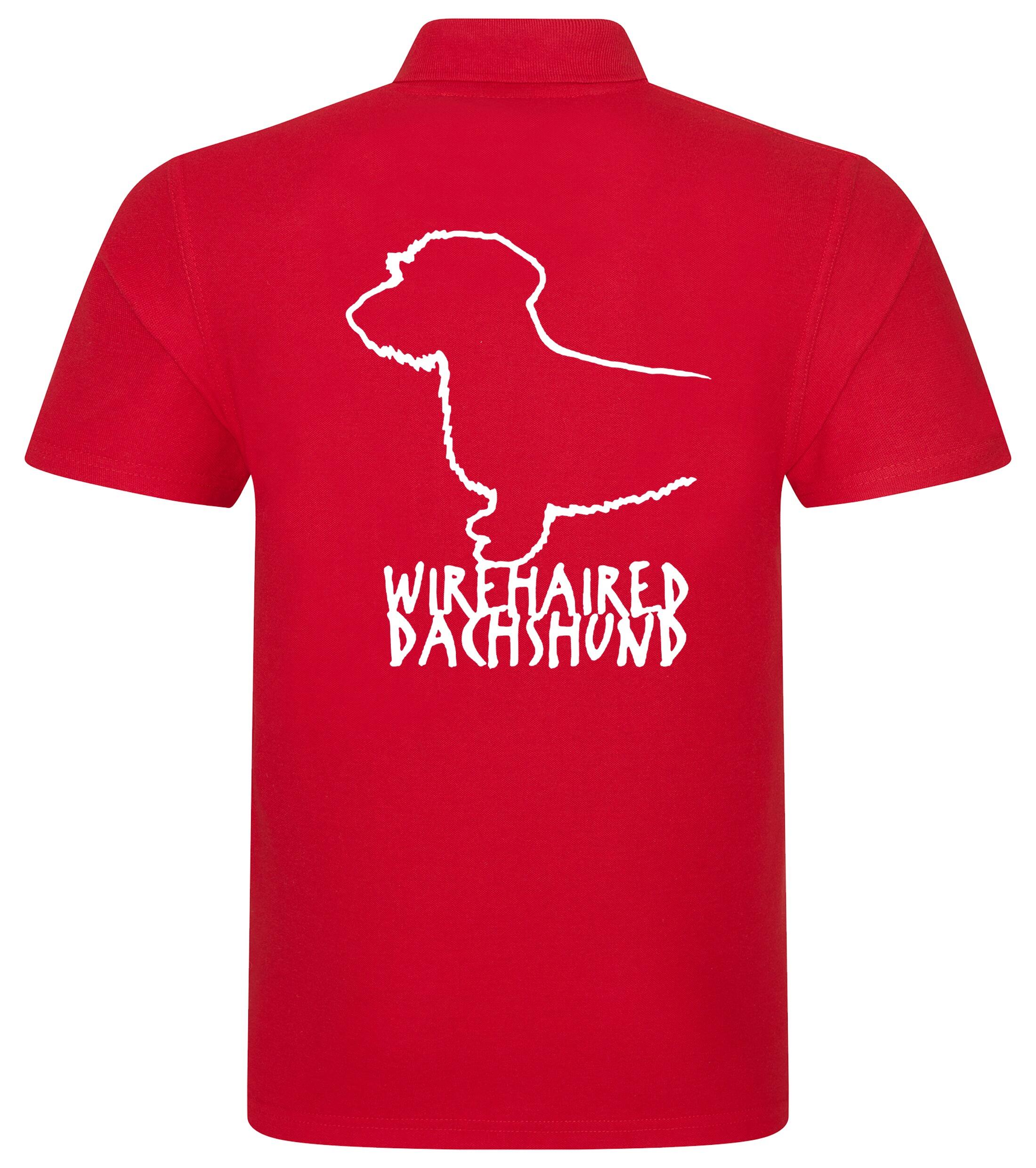 Dachshund (Wirehaired) Dog Breed Design Unisex Cotton Polo – Classic Style for Dachshund Lovers