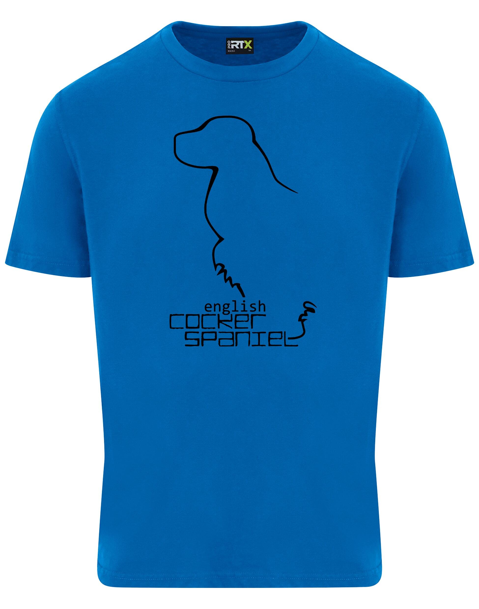 Unisex Roundneck T-shirt with English Cocker Spaniel Design – A Classic for Every Spaniel Lover