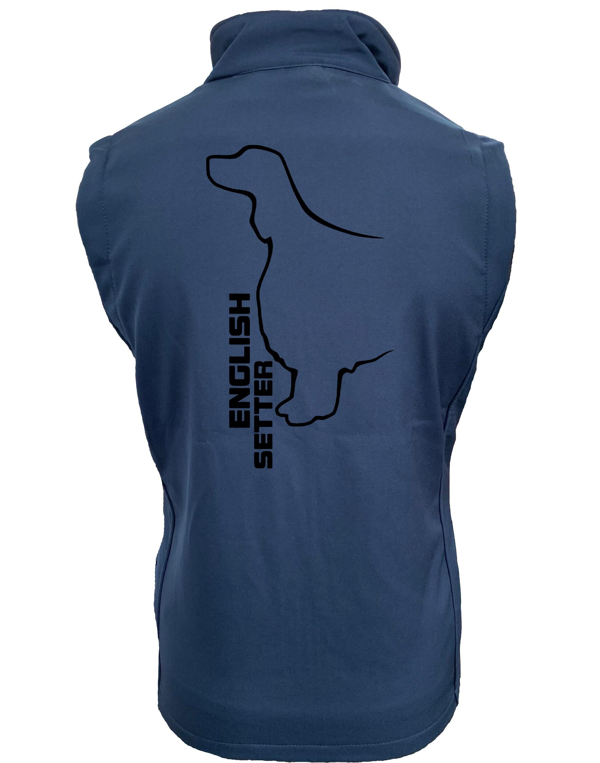 English Setter Design Unisex Softshell Gilet – Functional Style for English Setter Lovers
