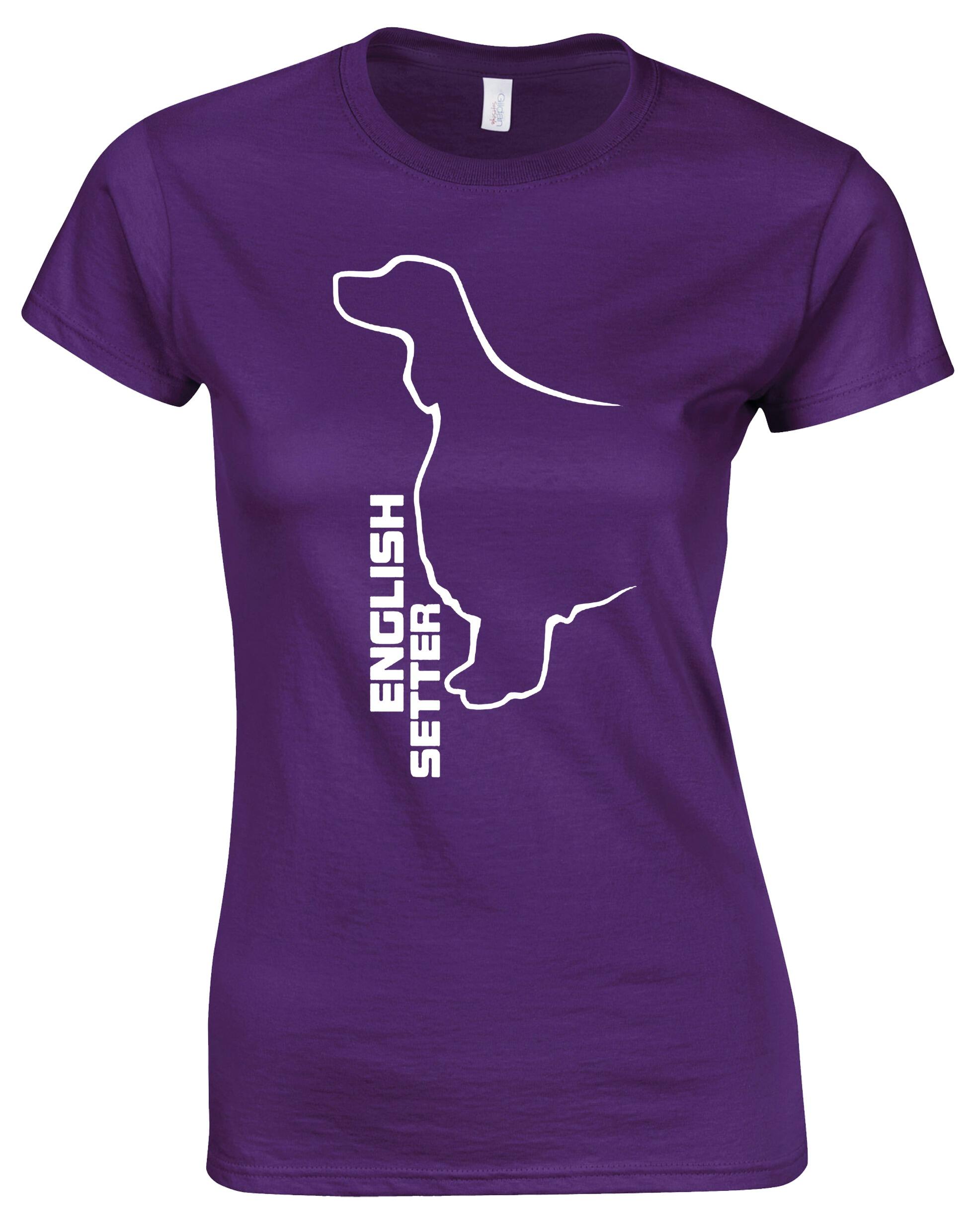 Female Roundneck T-shirt with English Setter Design – Style for Every Setter Enthusiast