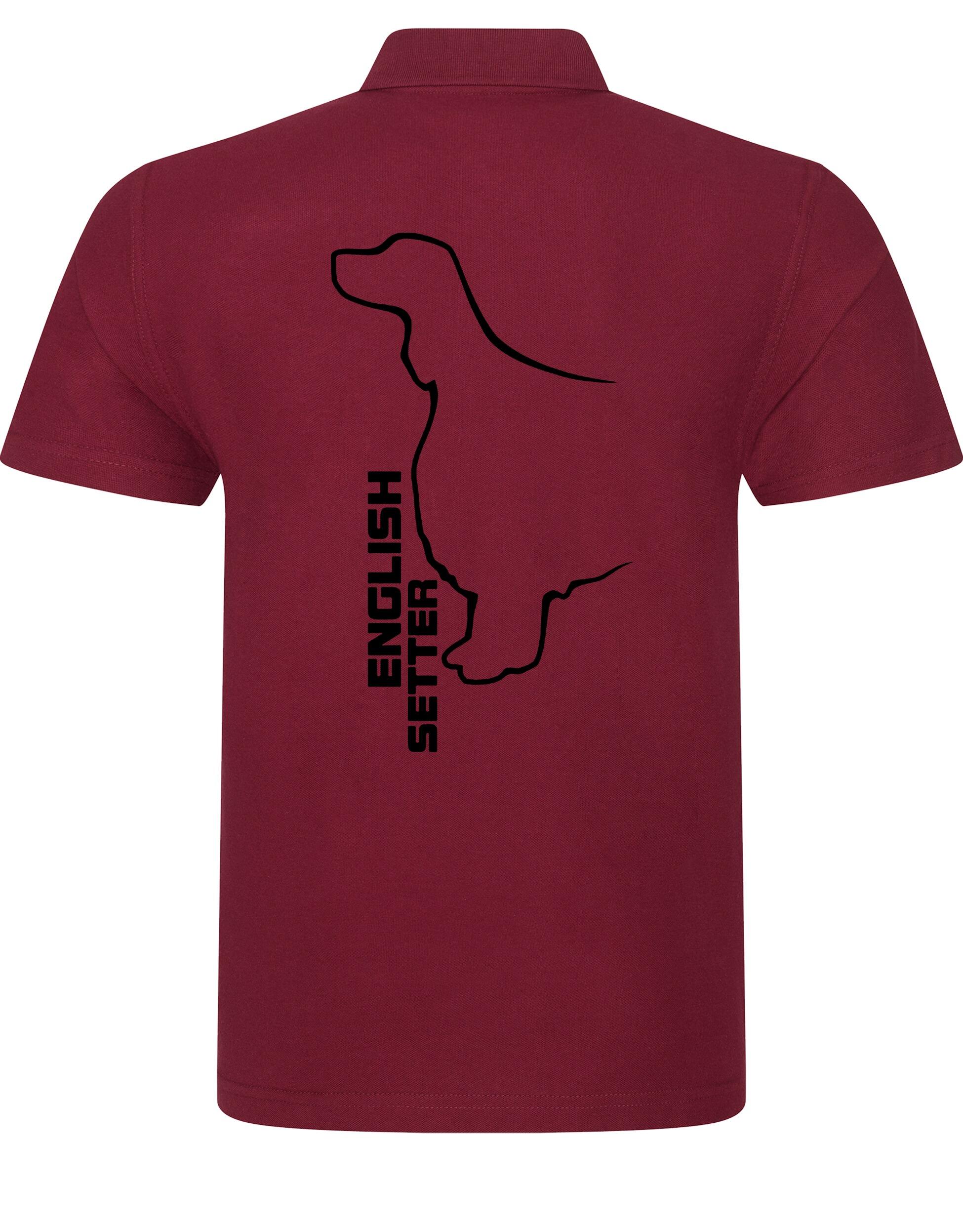 Unisex Cotton Polo with English Setter Design – Comfort and Style for Every Setter Enthusiast