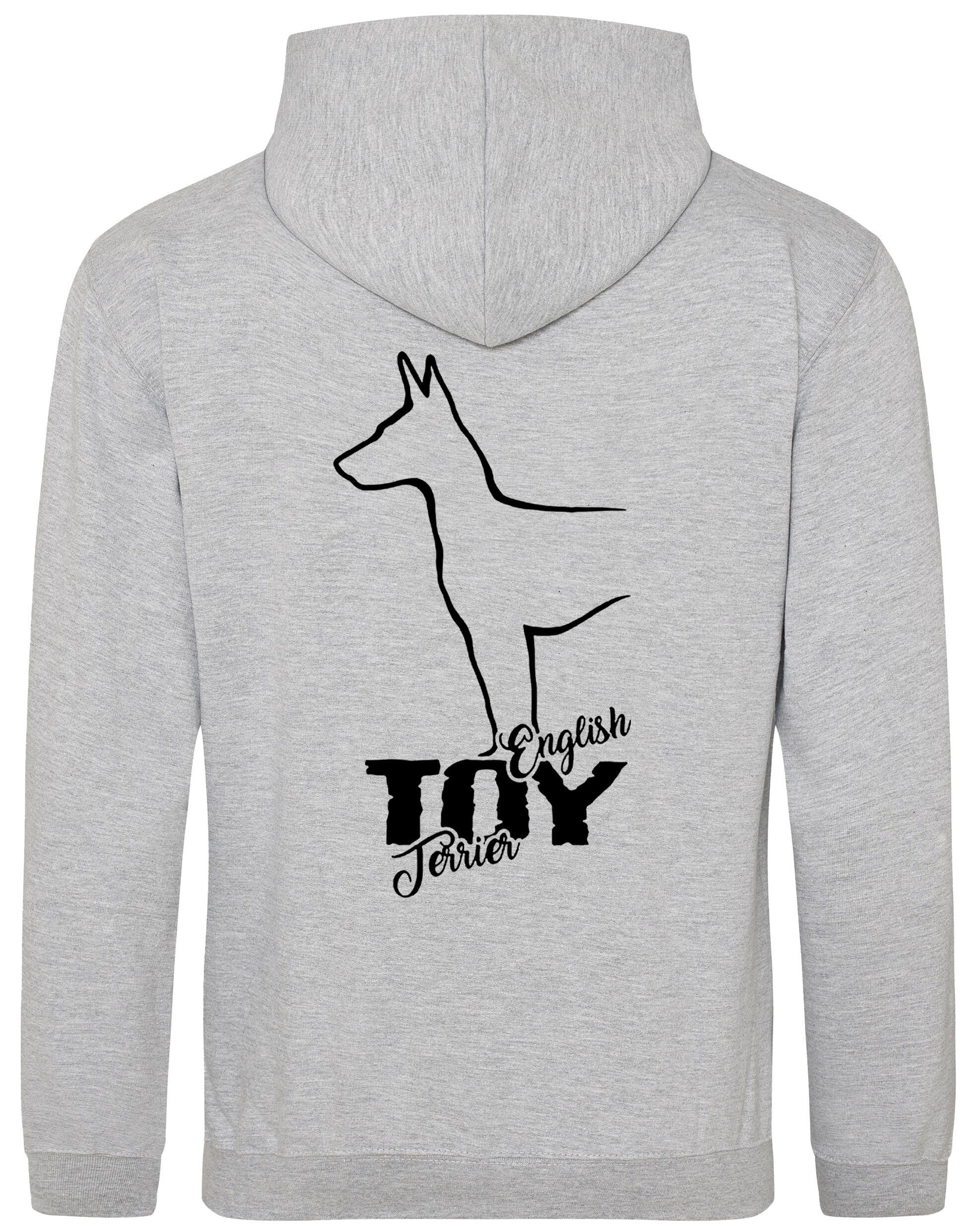 English Toy Terrier Dog Breed Design Pullover Hoodie – Cozy and Stylish for Terrier Lovers