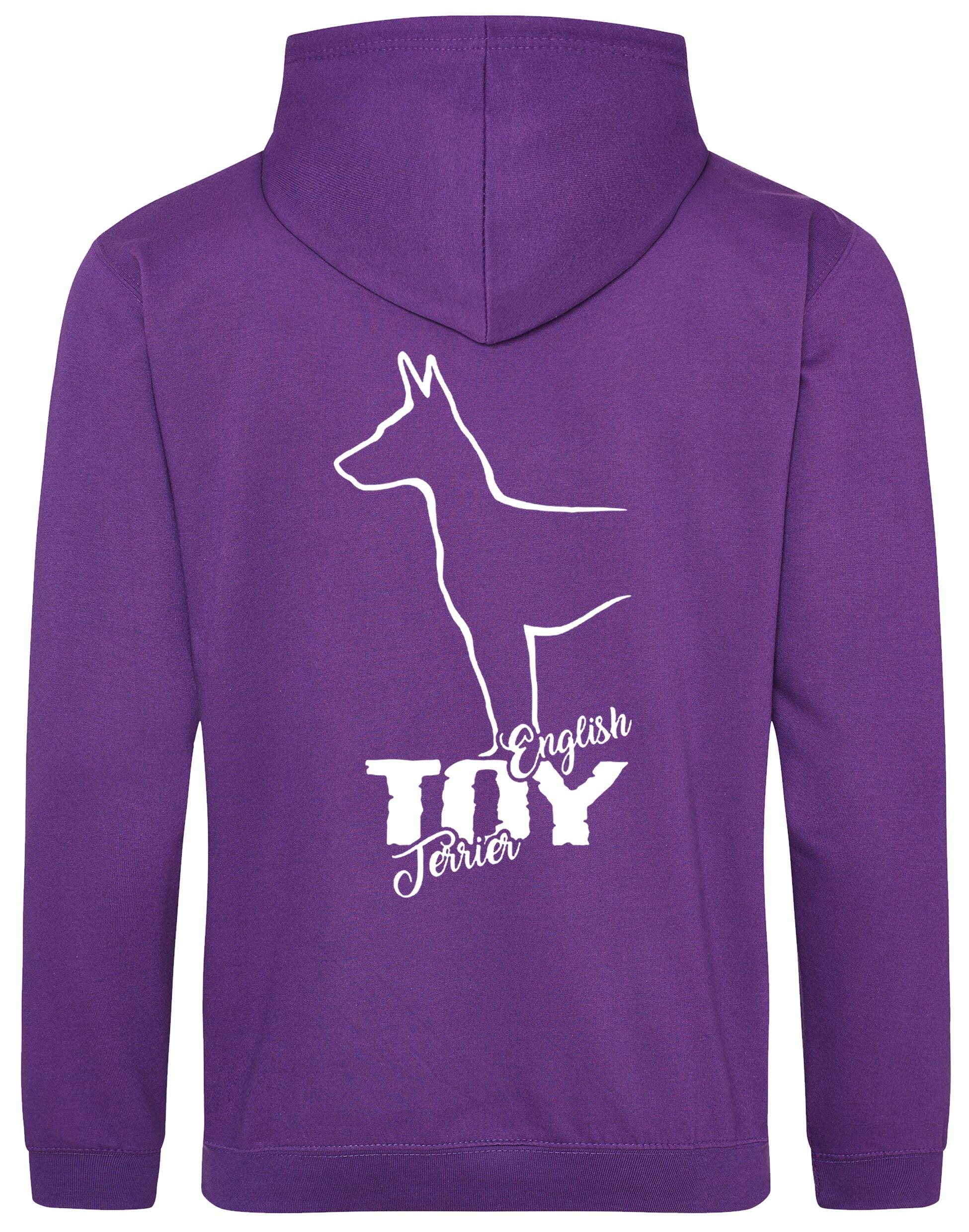 English Toy Terrier Dog Breed Design Pullover Hoodie – Cozy and Stylish for Terrier Lovers