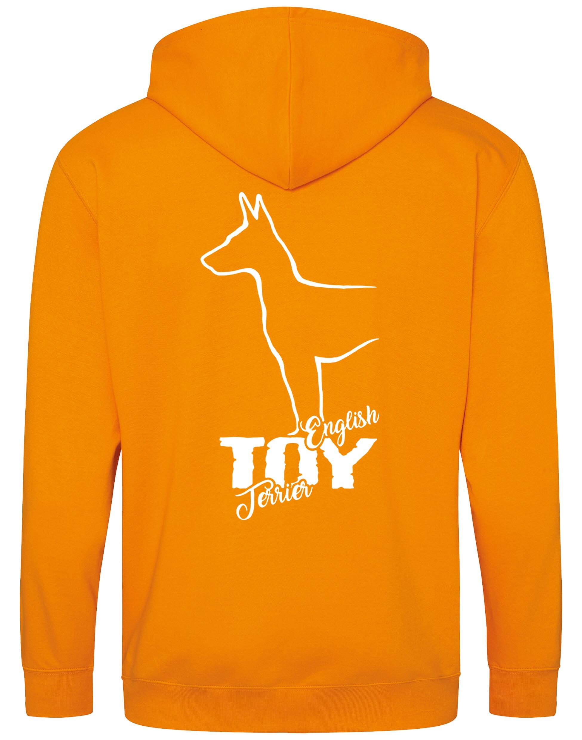 English Toy Terrier Dog Breed Zipped Hoodie – Comfort, Style, and Terrier Pride