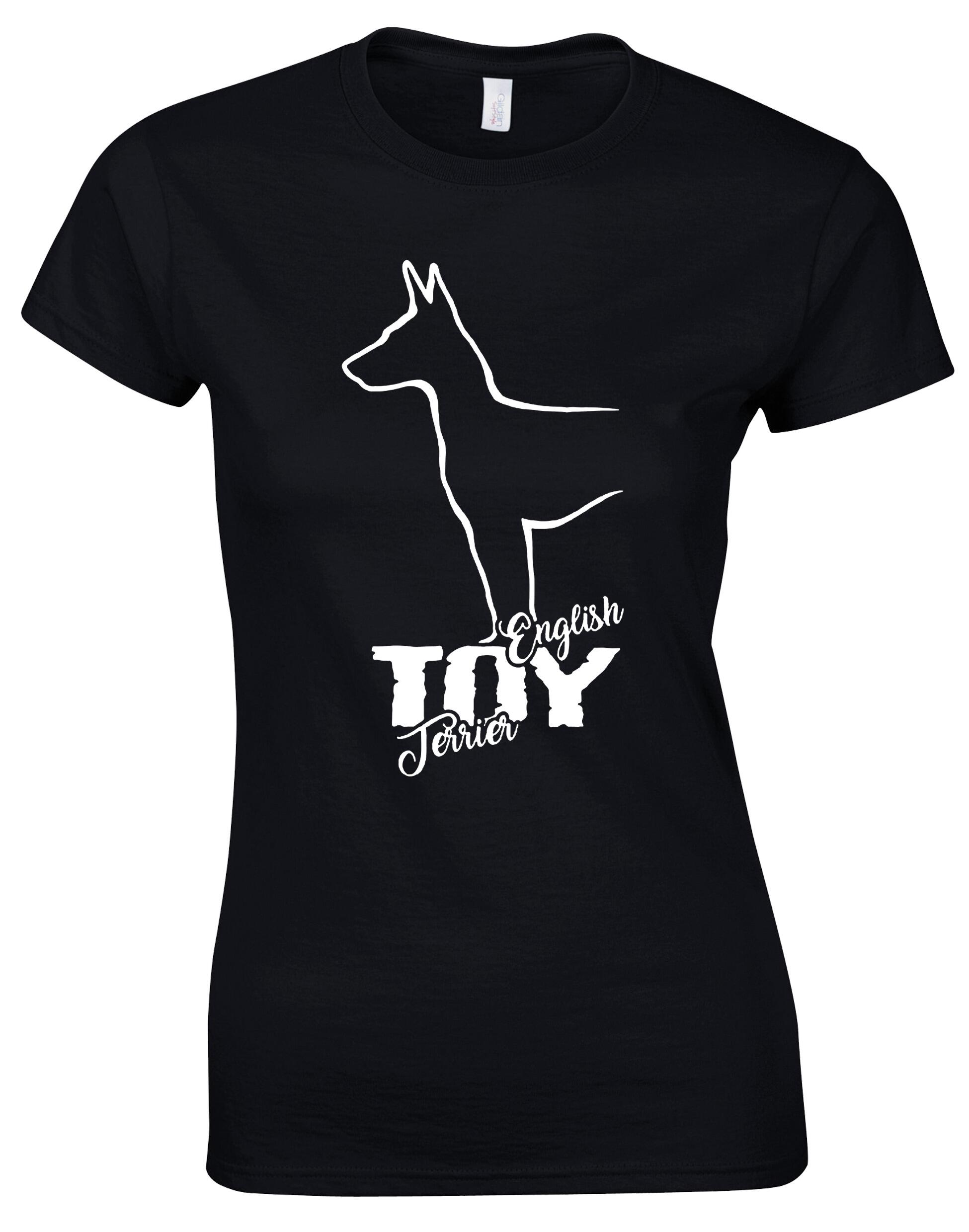 English Toy Terrier Female Roundneck T-shirt – Style and Comfort for Terrier Enthusiasts