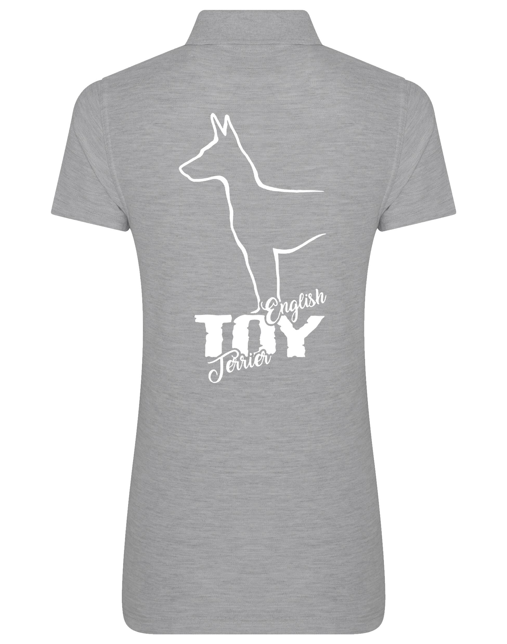 English Toy Terrier Women’s Cotton Polo – Elegance and Comfort for Terrier Enthusiasts