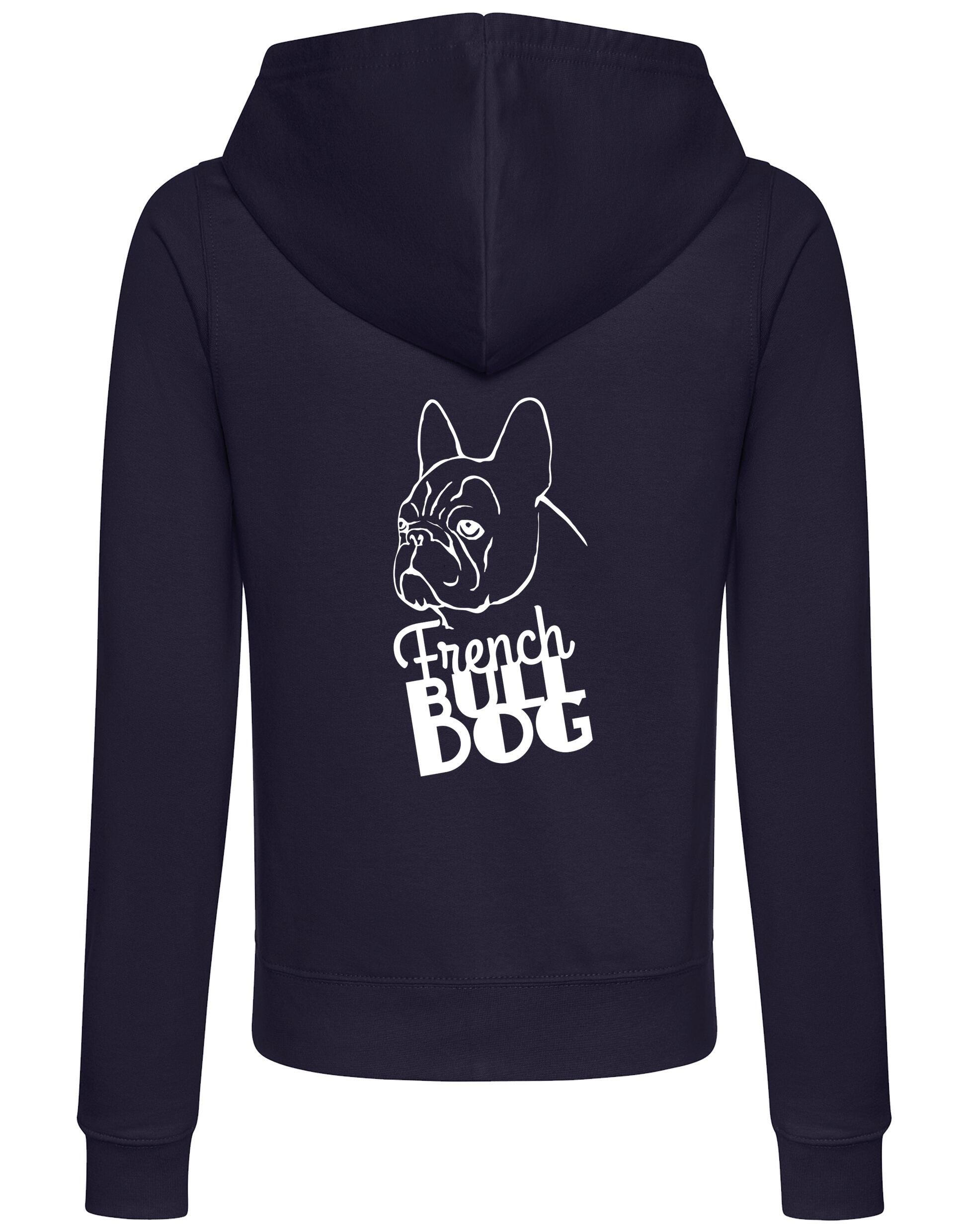 French Bulldog (Head) Women’s Zipped Hoodie – Comfort, Style, and Bulldog Pride