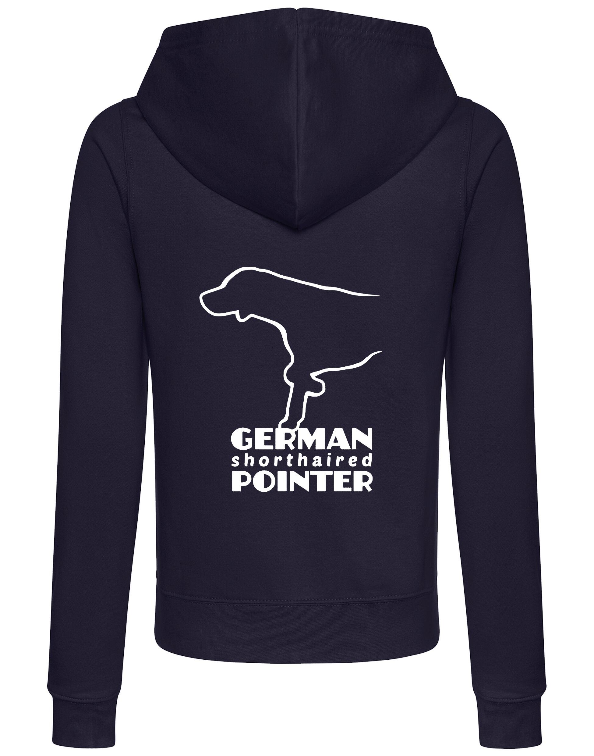 German Shorthaired Pointer Women’s Zipped Hoodie – Comfort, Style, and Pointer Pride