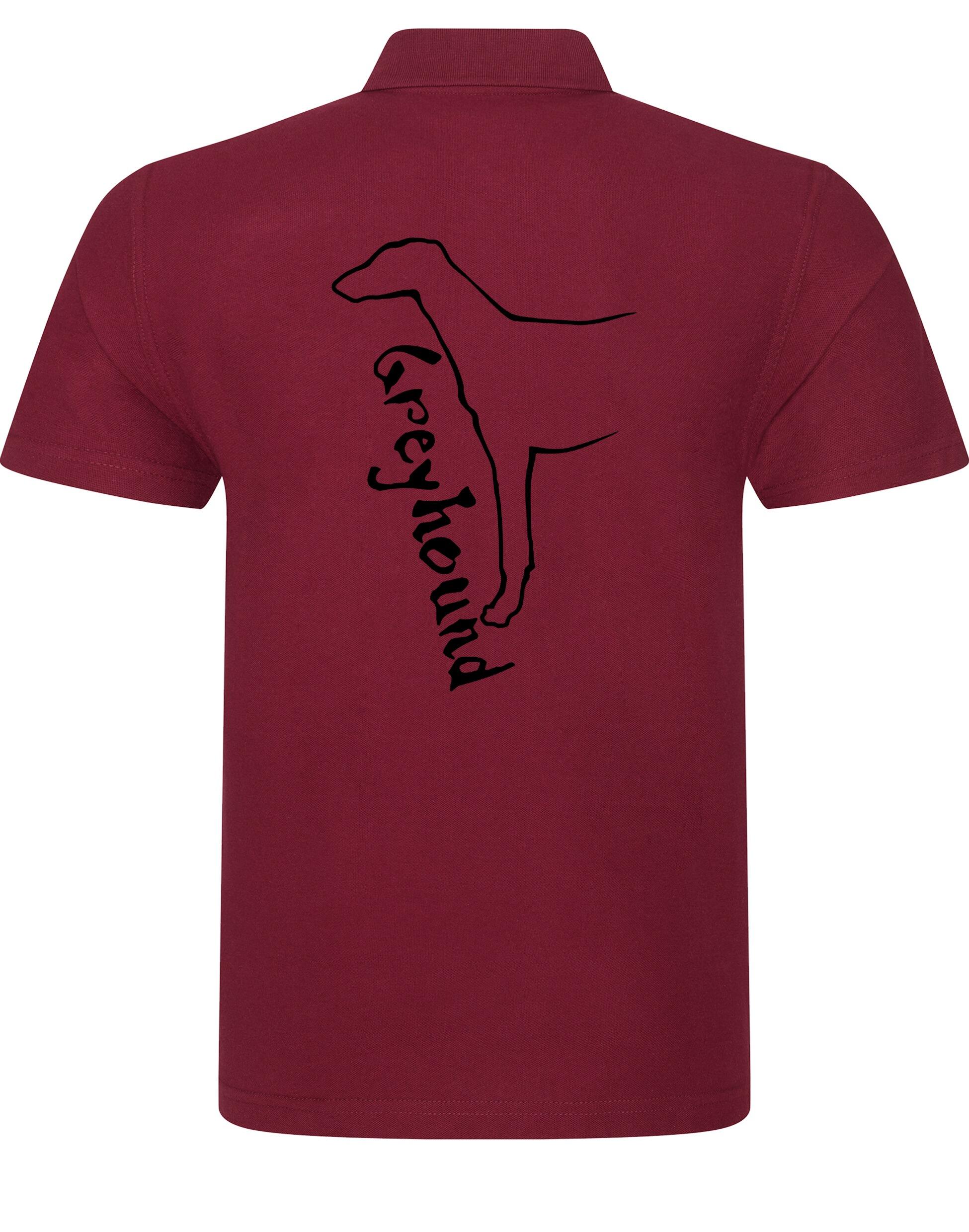 Unisex cotton polo with exclusive Greyhound design, featuring breathable fabric, a relaxed fit, and timeless style for dog lovers.