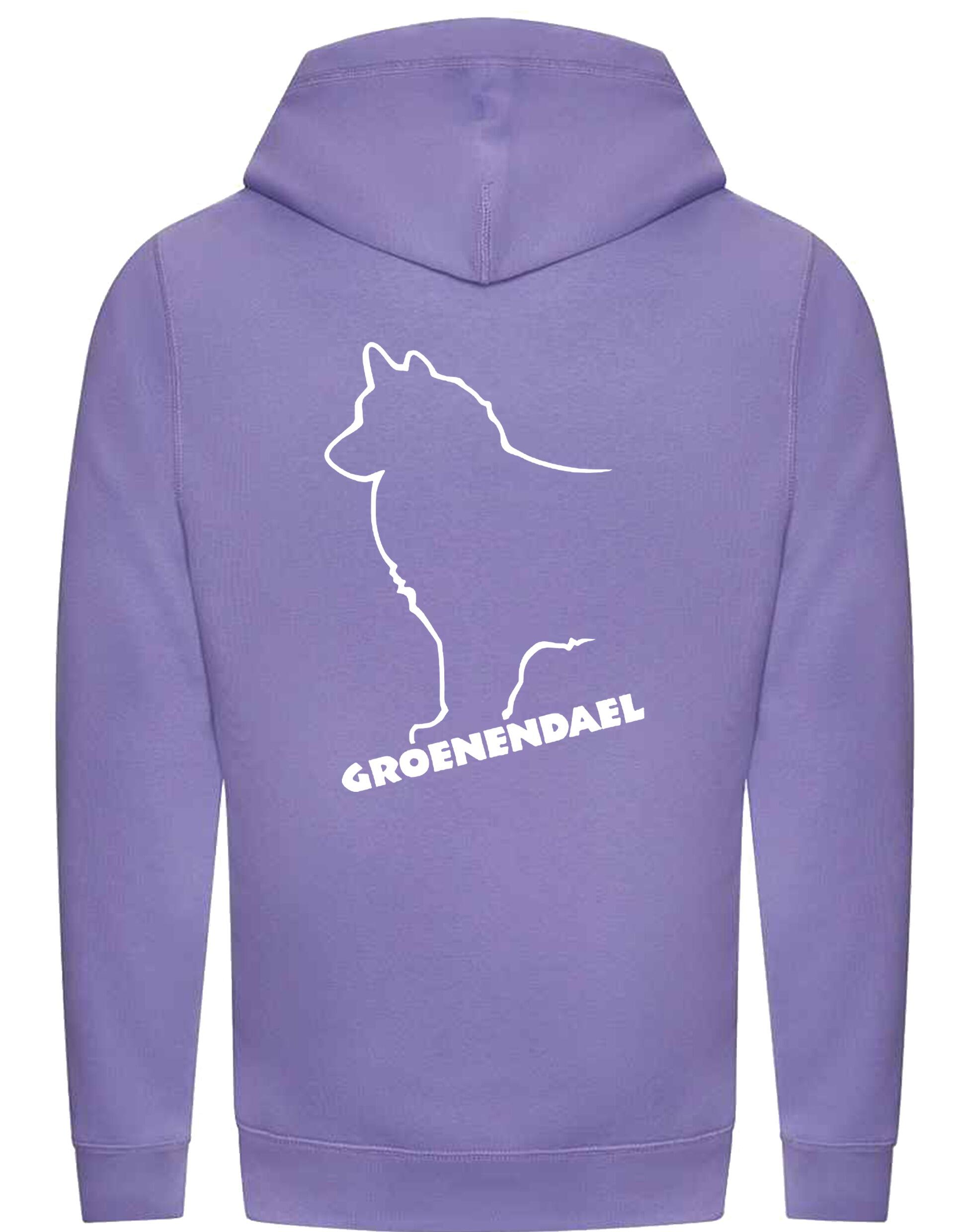 Groenendael Unisex Crossneck Pullover Hoodie – Cozy fabric, exclusive breed design, and modern style for Groenendael enthusiasts.
