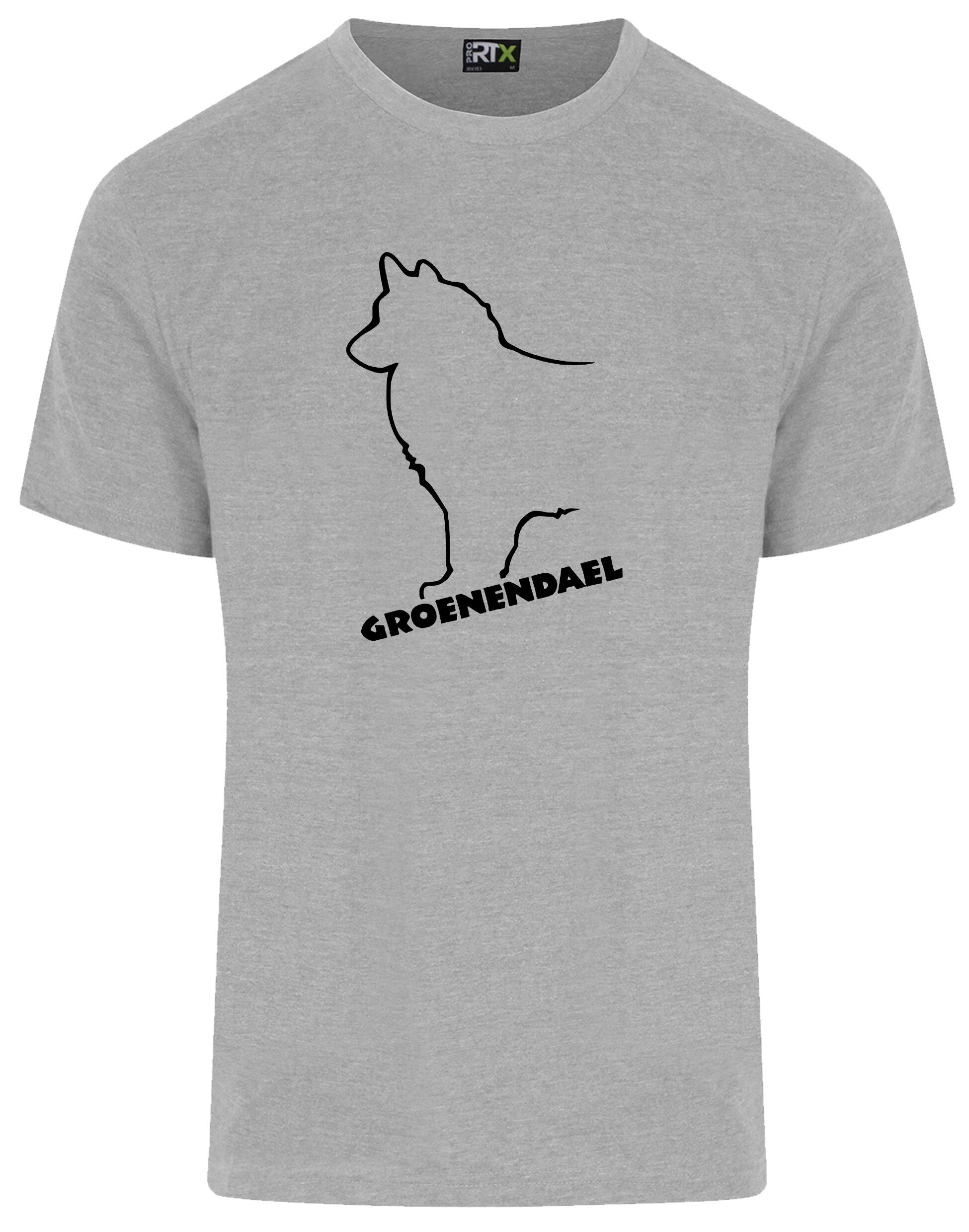 Groenendael Unisex Roundneck T-shirt – Lightweight cotton with a unique breed design for style and comfort.