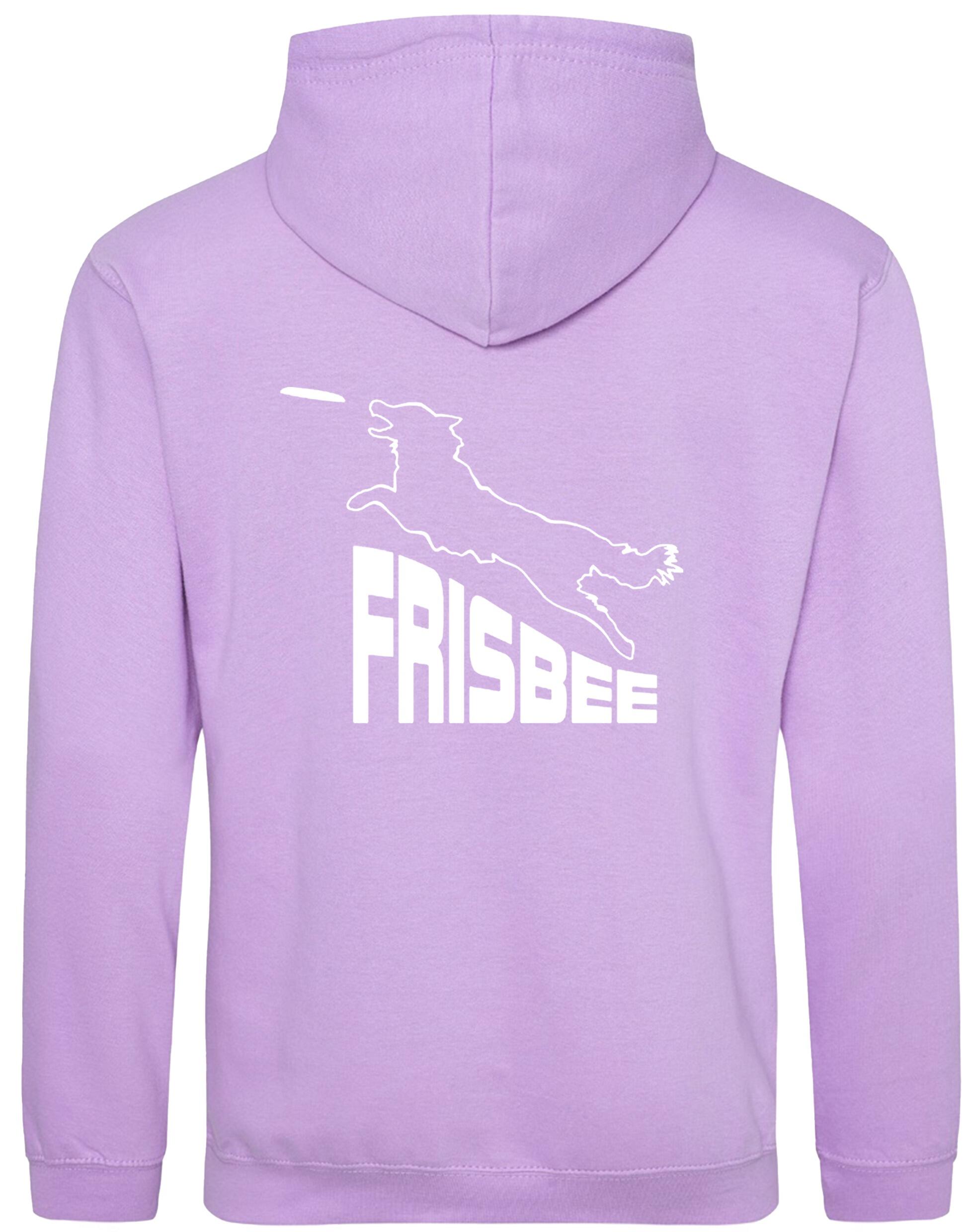 Frisbee Dog Sport Pullover Hoodie – Cozy hoodie with exclusive Frisbee-inspired artwork, brushed fleece interior, and personalization options, designed for Frisbee enthusiasts.