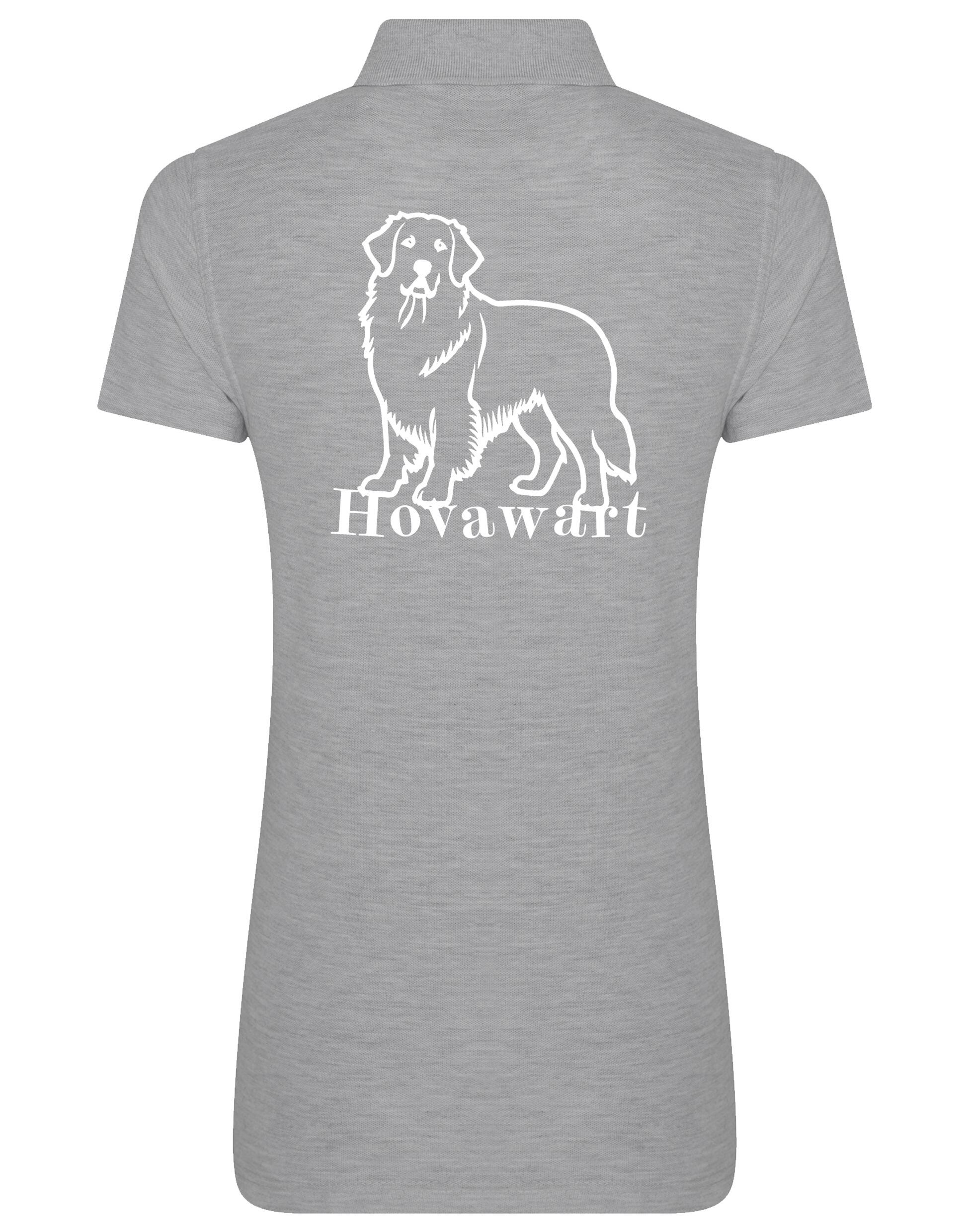 Hovawart Women's Cotton Polo – Soft cotton fabric with exclusive Hovawart breed graphic, perfect for Hovawart enthusiasts