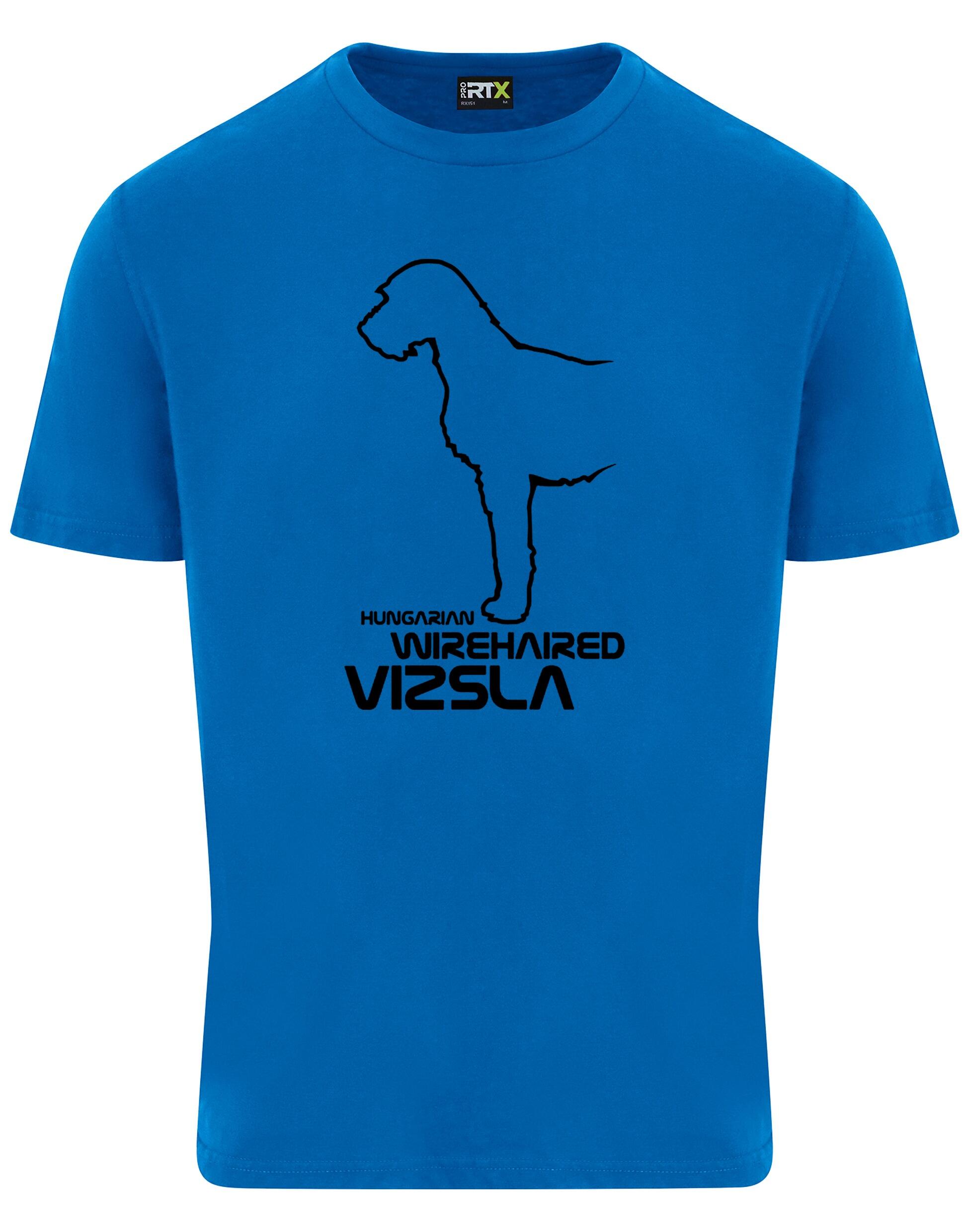 Hungarian Wirehaired Vizsla Unisex Roundneck T-shirt featuring exclusive breed design and premium cotton fabric for comfort.