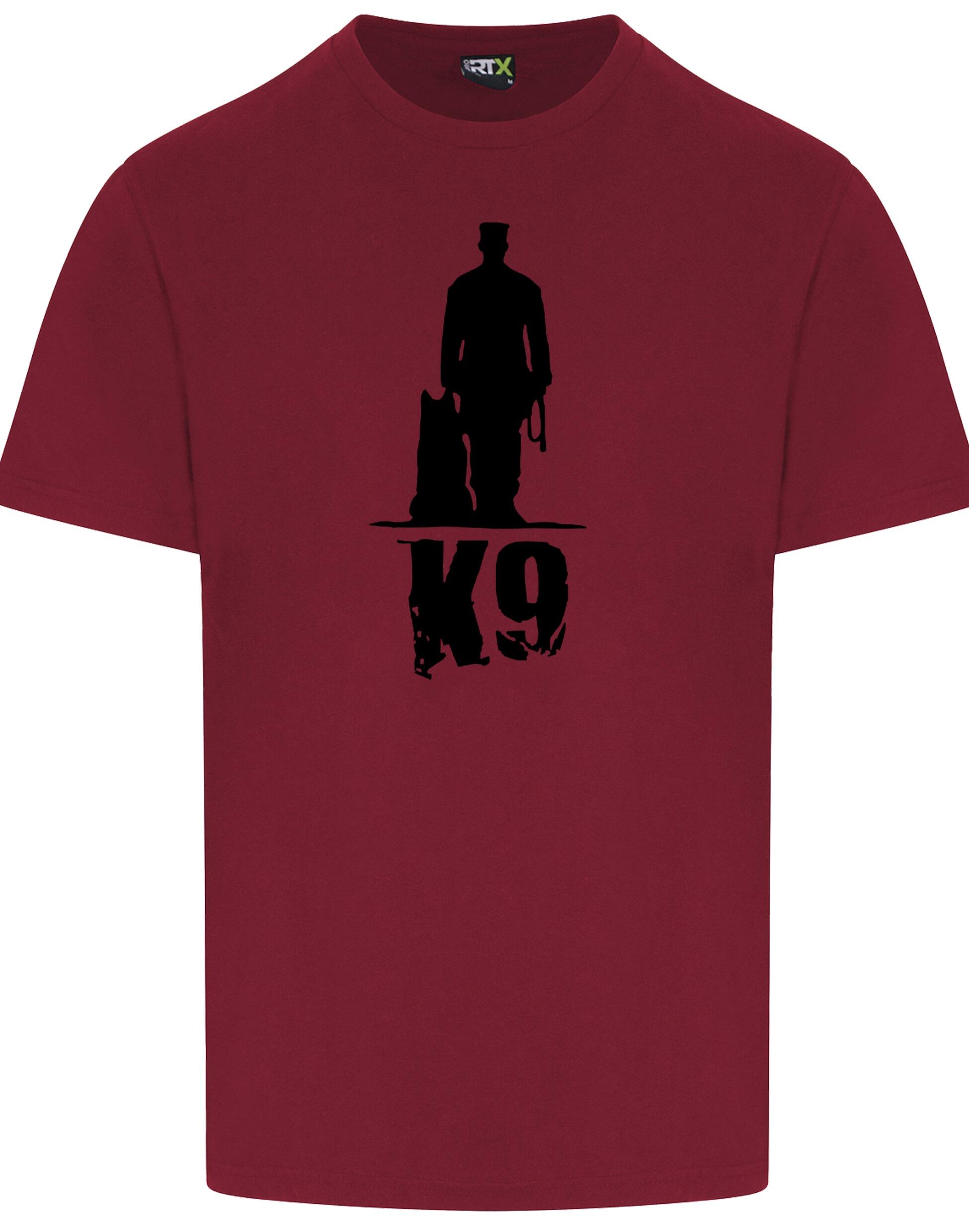 K9 Unisex Roundneck T-shirt featuring exclusive breed-inspired artwork, made from soft, breathable cotton for ultimate comfort.
