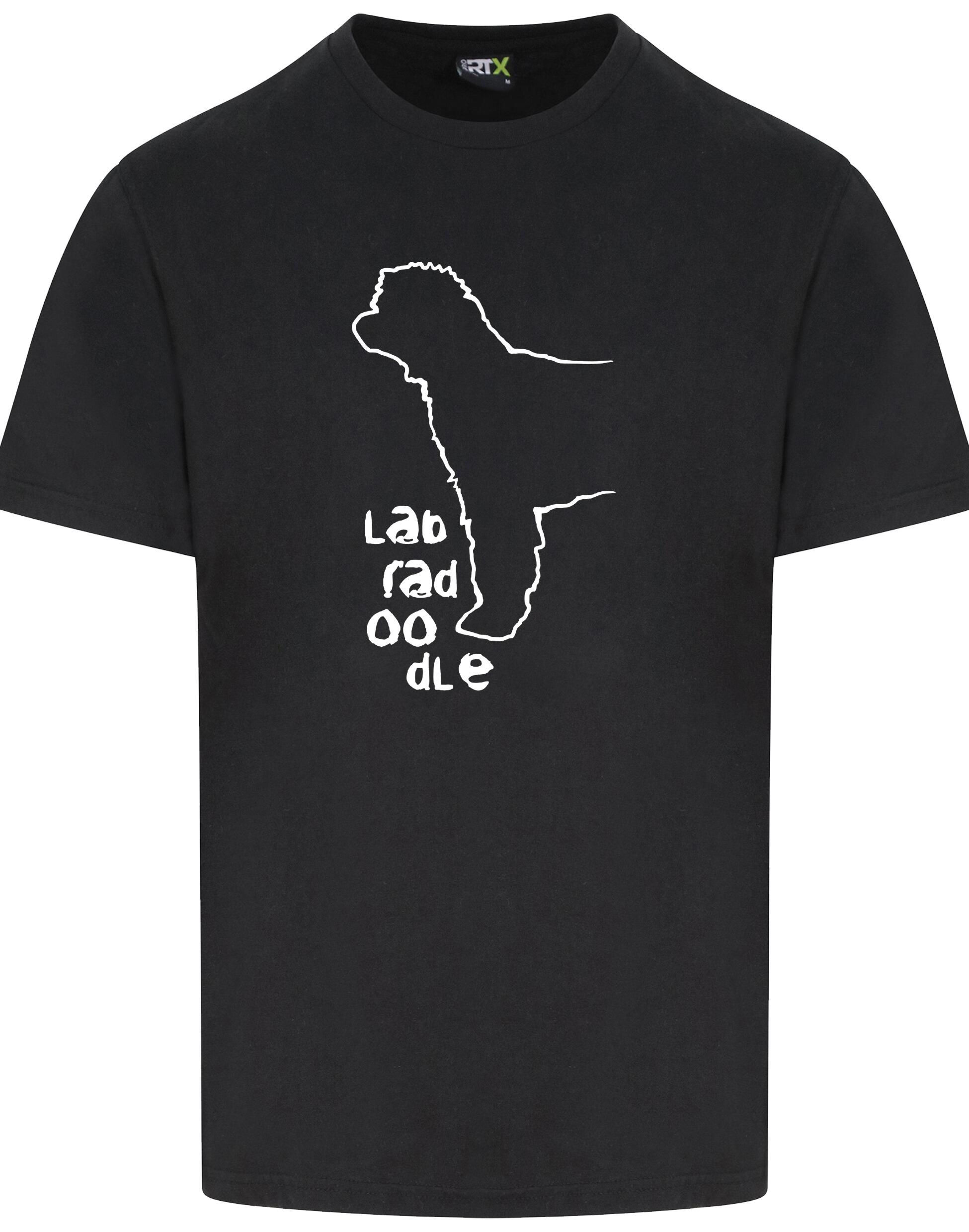 Unisex Labradoodle Roundneck T-shirt with exclusive breed design in breathable cotton fabric.