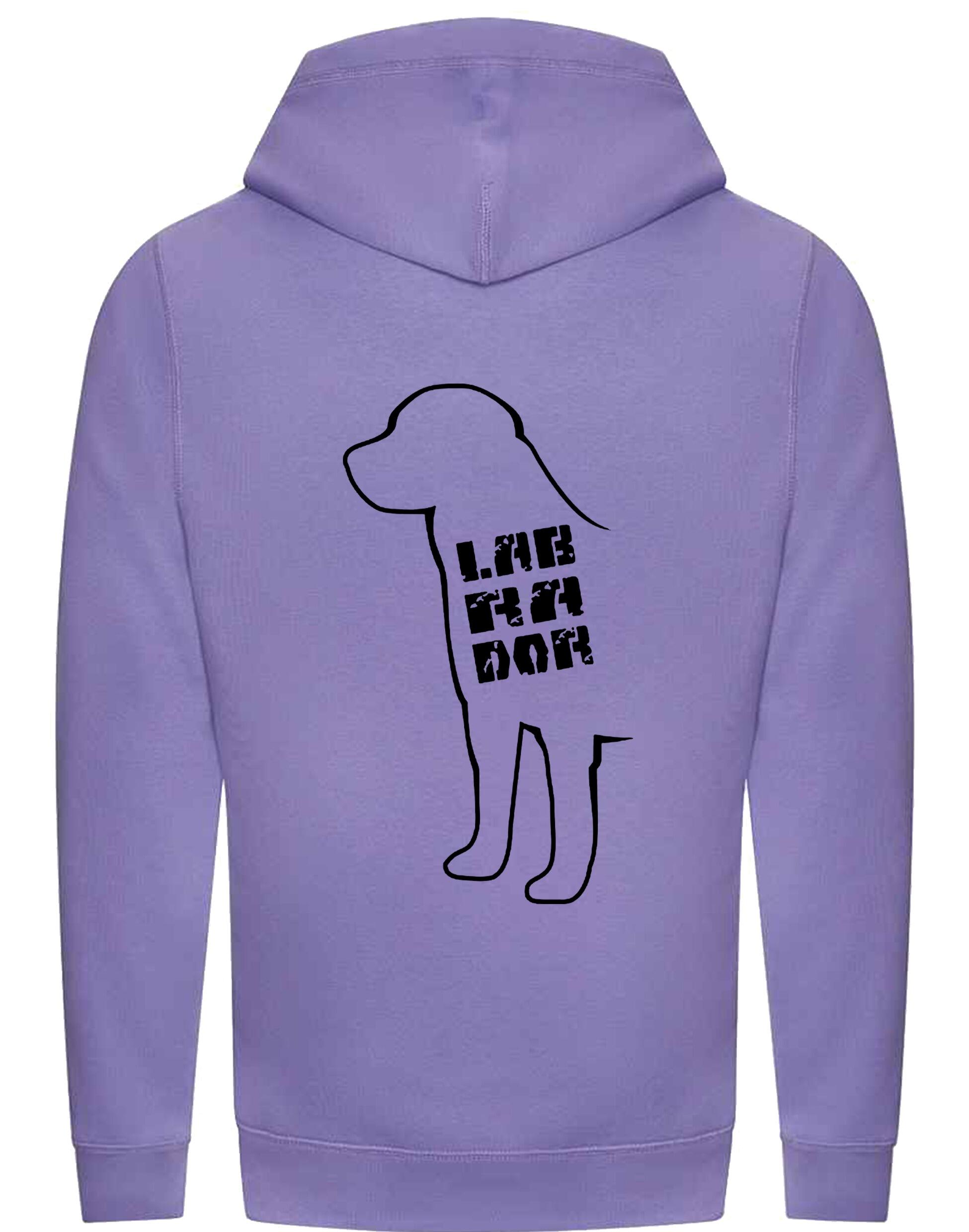 Labrador crossneck pullover hoodie featuring exclusive breed artwork, perfect for showcasing your Labrador pride with modern comfort.