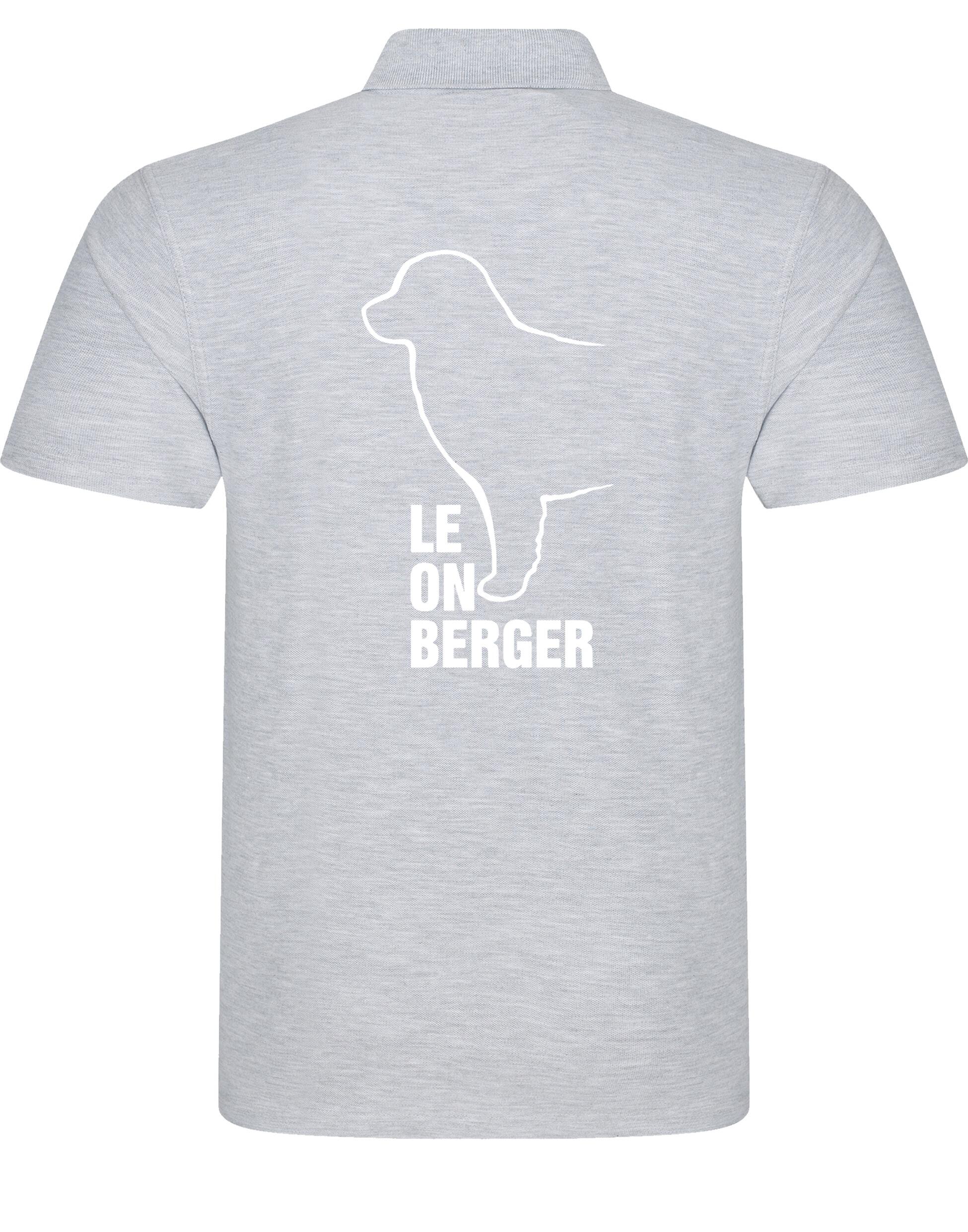 Unisex Leonberger Cotton Polo with breed design on the back, lightweight cotton fabric, and relaxed fit.