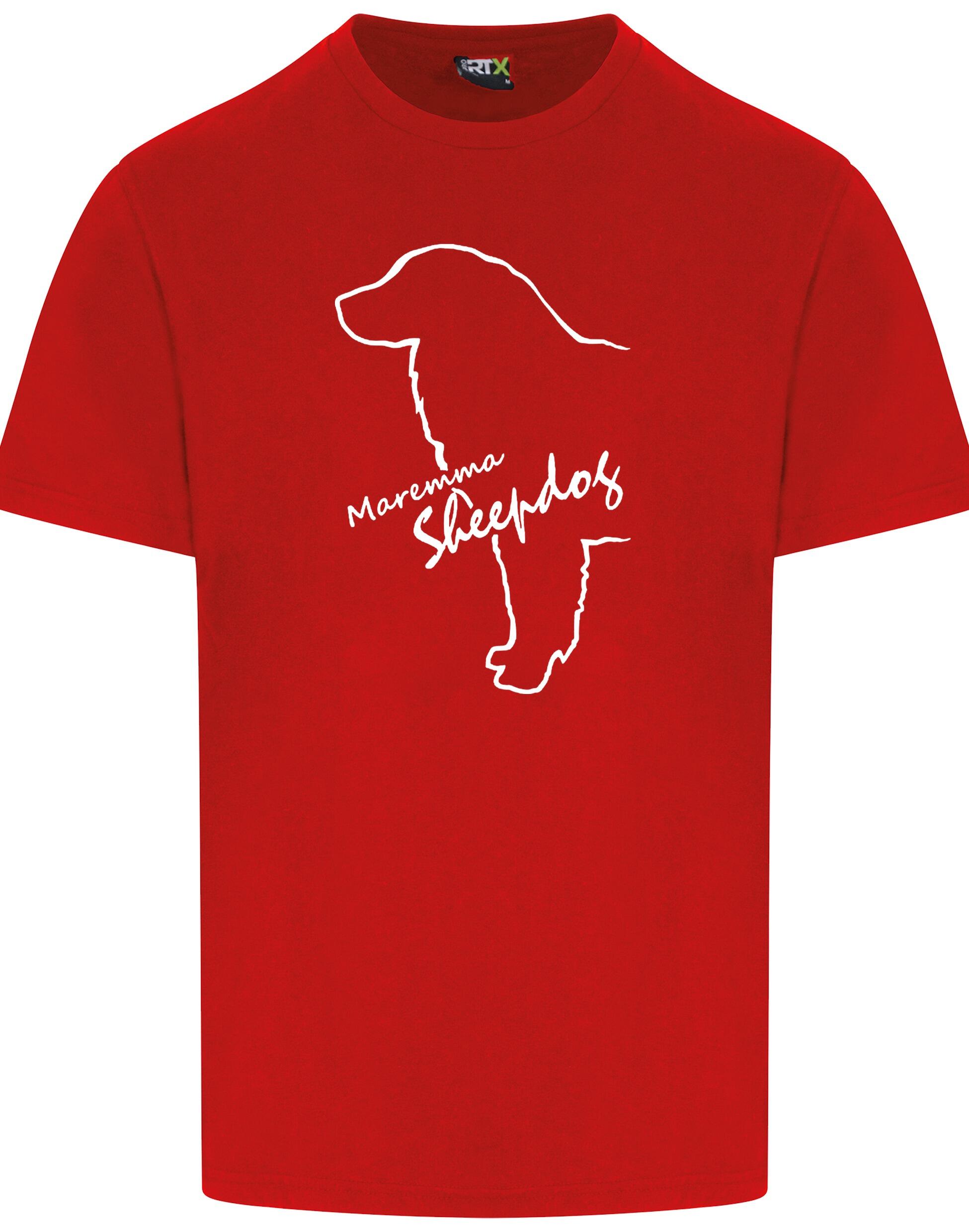 Maremma Sheepdog Unisex Roundneck T-shirt with exclusive breed design, soft cotton fabric, and a relaxed fit.