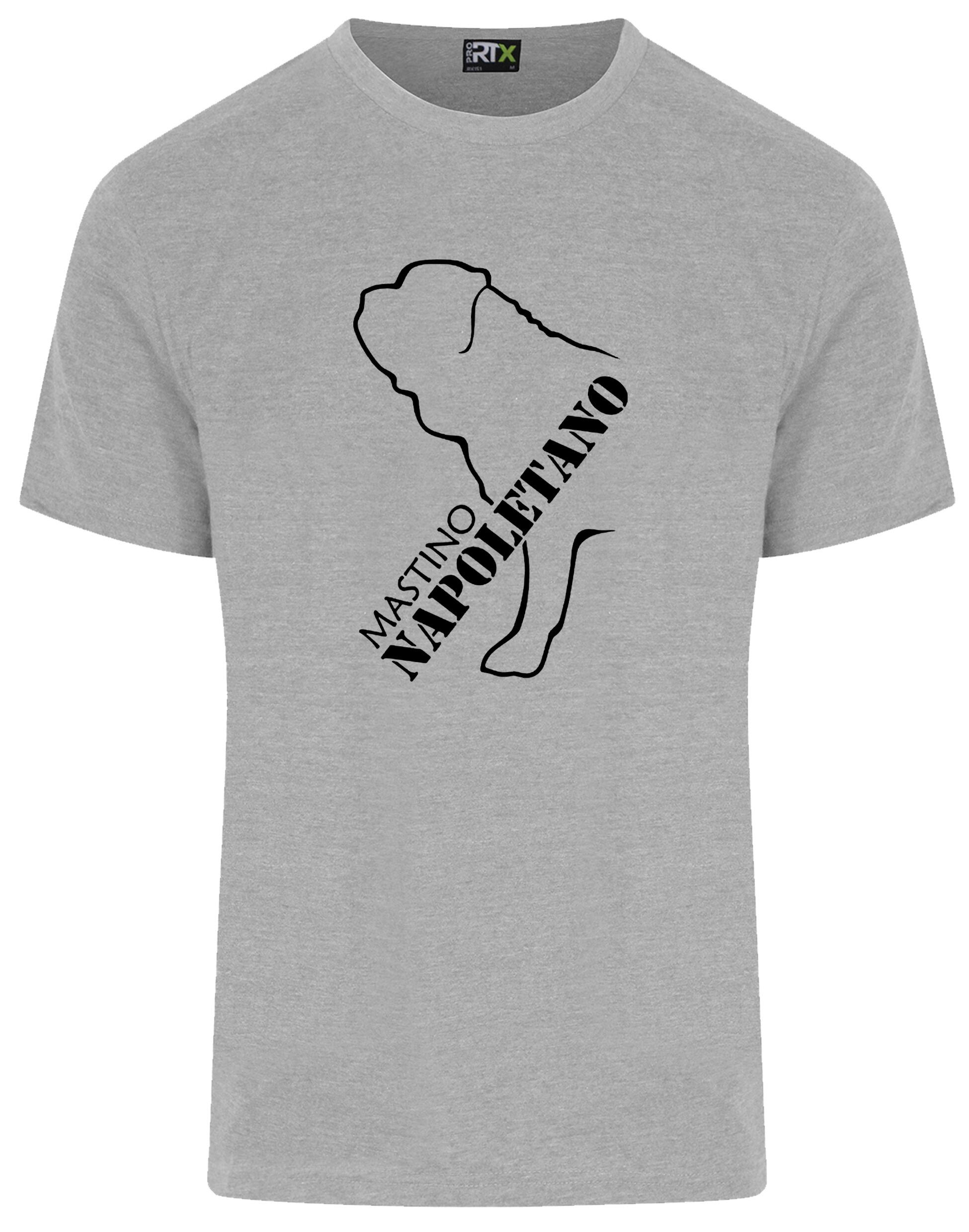 Mastino Napoletano Unisex Roundneck T-shirt featuring exclusive breed artwork, soft breathable cotton, and a relaxed unisex fit.