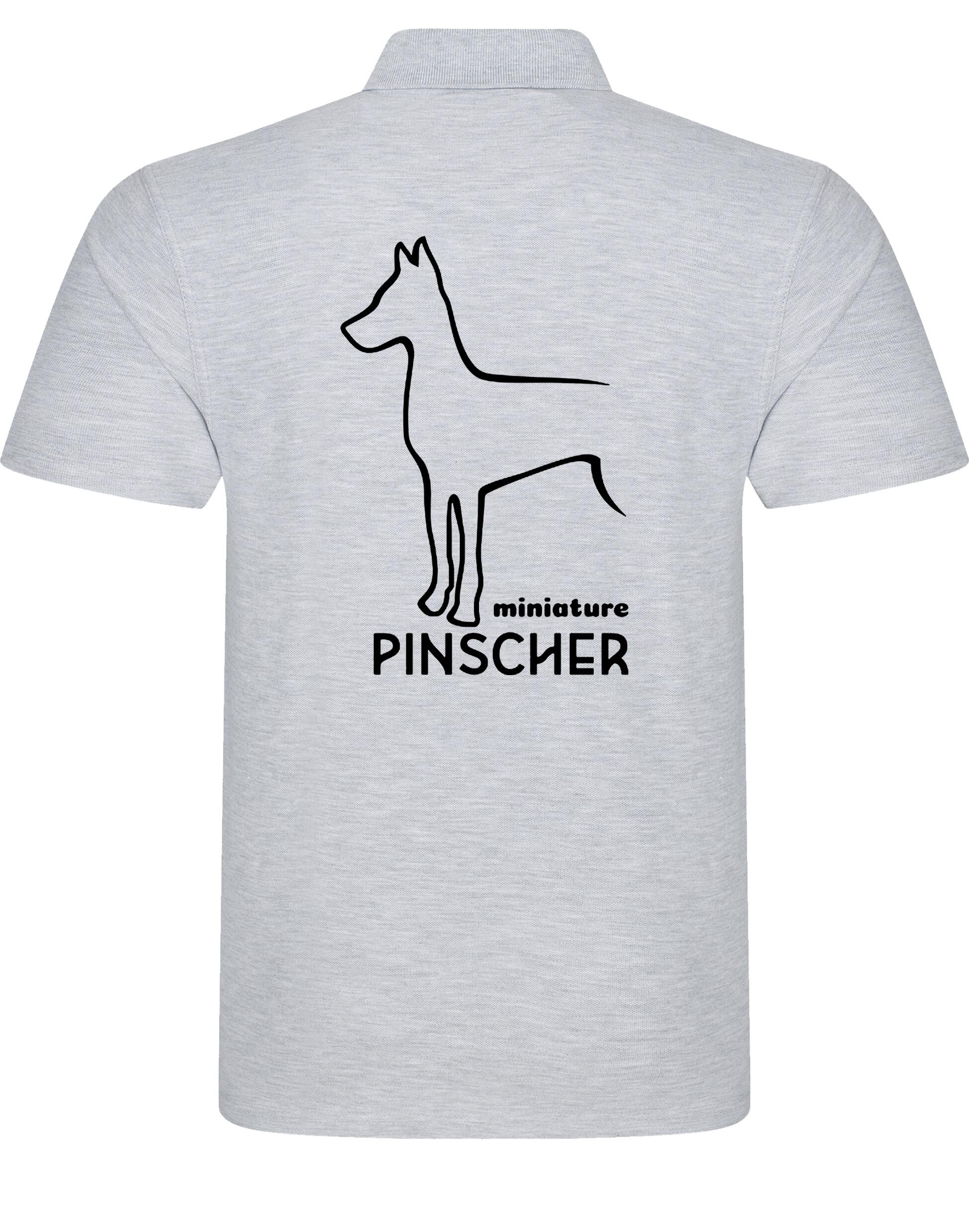 Miniature Pinscher Unisex Cotton Polo with exclusive breed design, breathable fabric, and a relaxed fit for stylish all-day comfort.