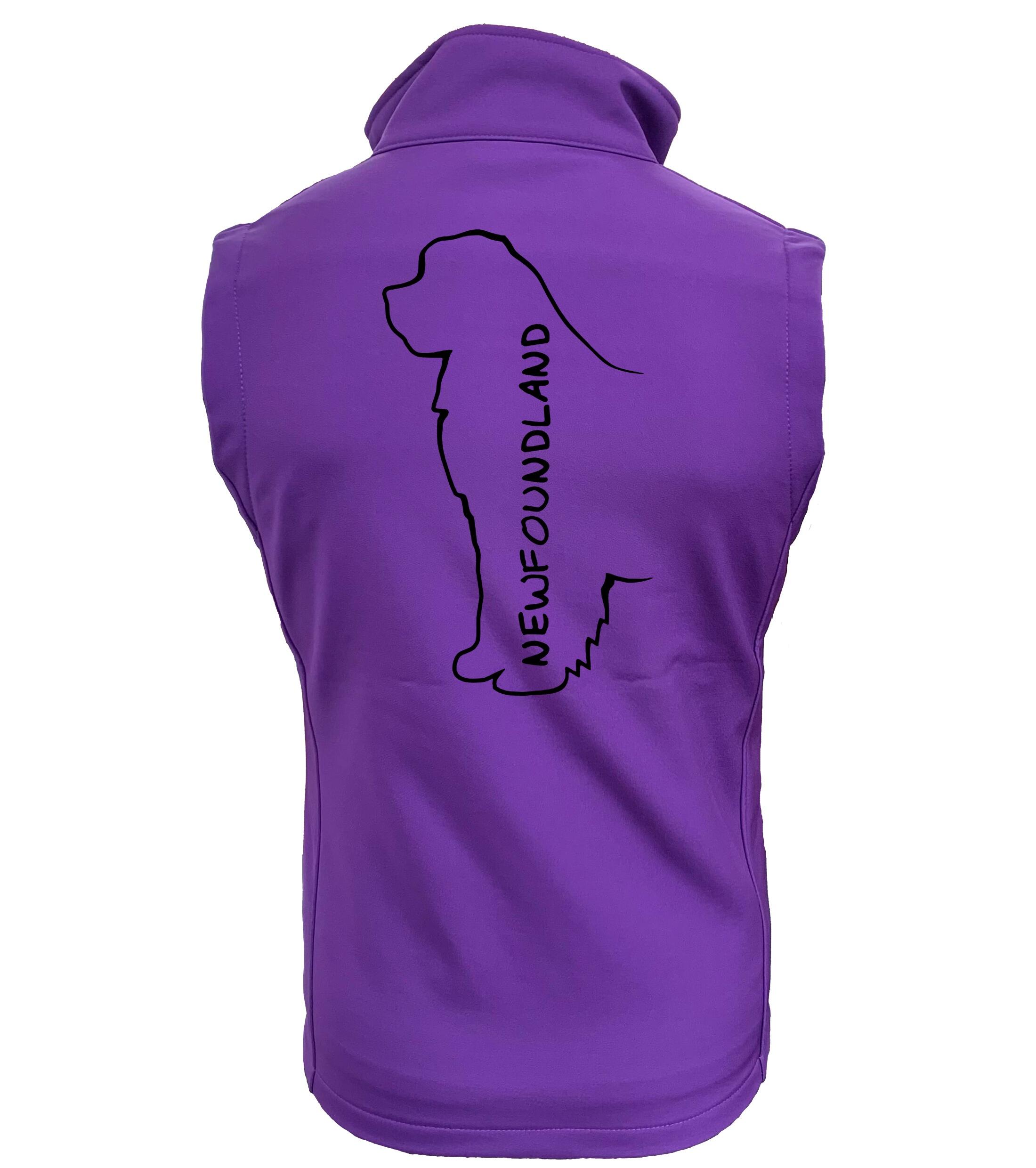 Newfoundland Women’s Softshell Jacket featuring exclusive breed artwork, water-resistant fabric, and a flattering feminine fit with cosy fleece lining for outdoor adventures and everyday wear.