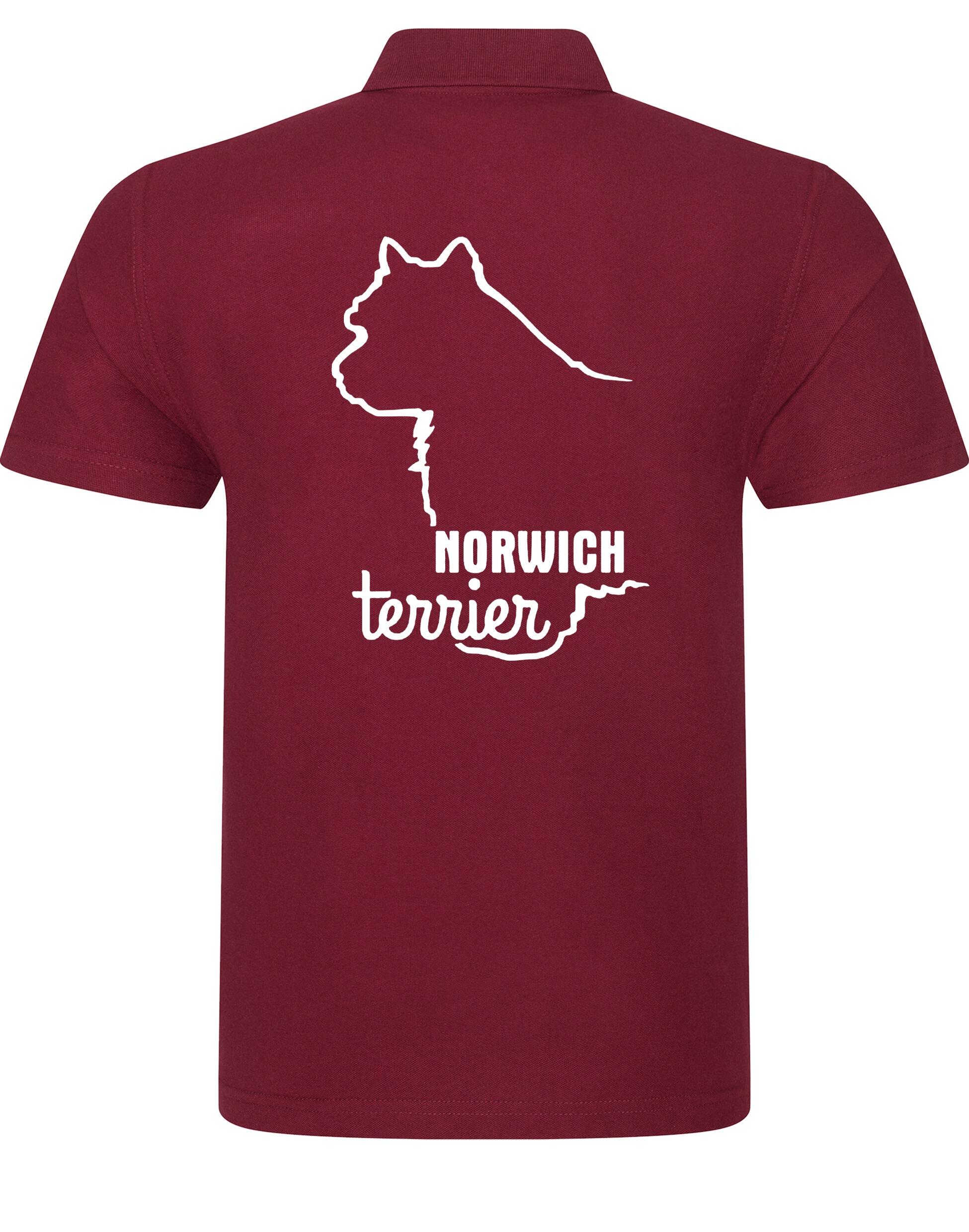 Norwich Terrier Unisex Cotton Polo featuring exclusive breed artwork, soft cotton fabric, and a relaxed fit. Designed for style, comfort, and Norwich Terrier lovers—ideal for dog shows, casual outings, and everyday wear.