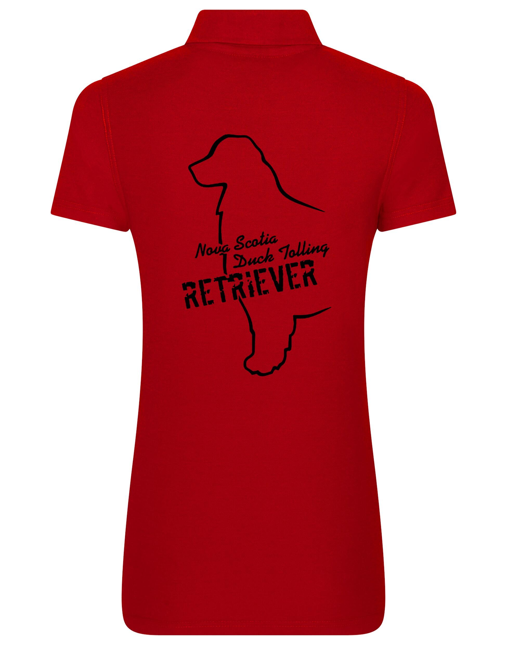Nova Scotia Duck Tolling Retriever Women’s Cotton Polo – breathable fabric, feminine fit, and exclusive breed artwork featuring the Toller. Ideal for casual wear, dog shows, and outdoor adventures.