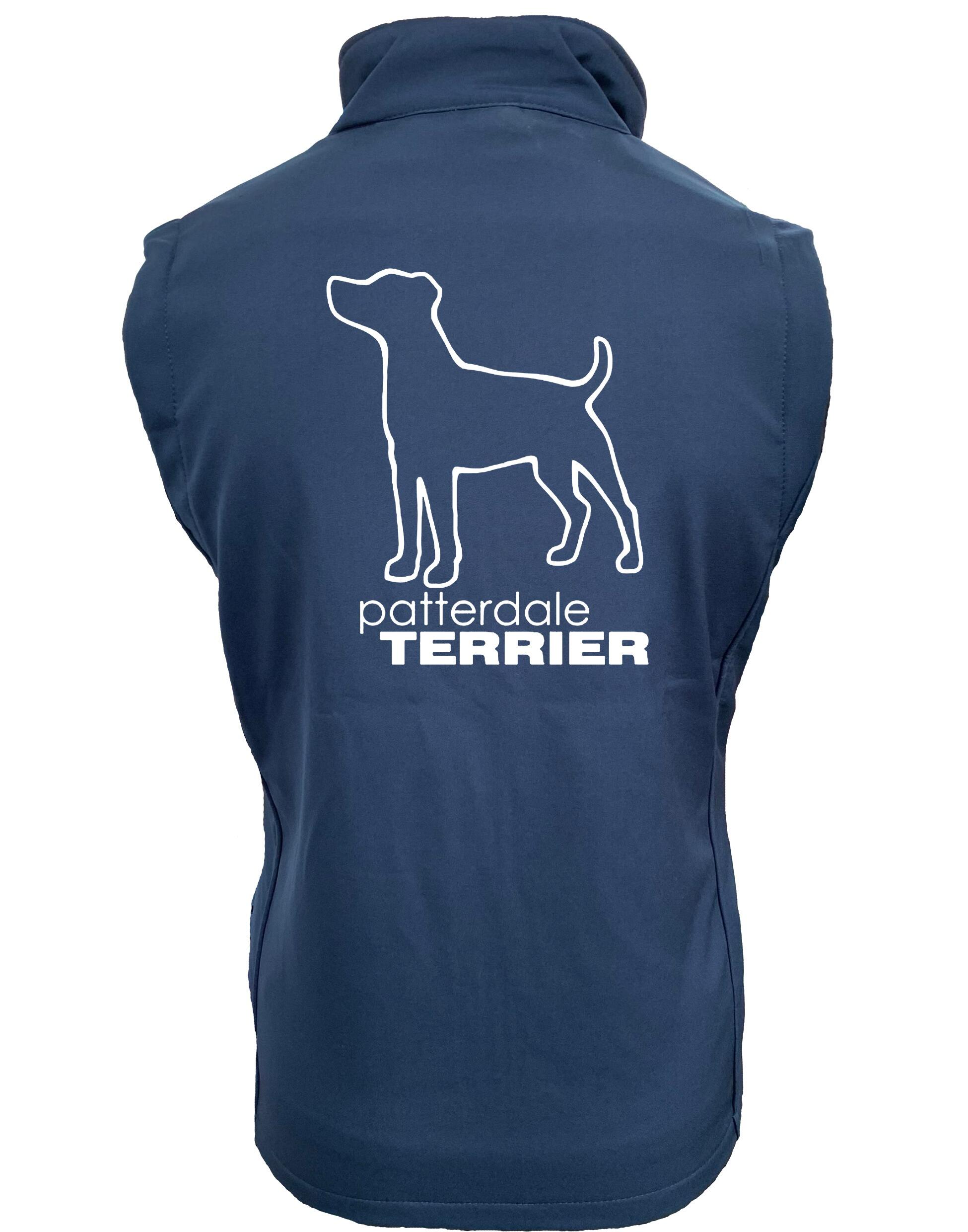 Patterdale Terrier Women’s Softshell Jacket – water-resistant fleece-lined softshell with exclusive breed design. Perfect for dog lovers and outdoor enthusiasts!