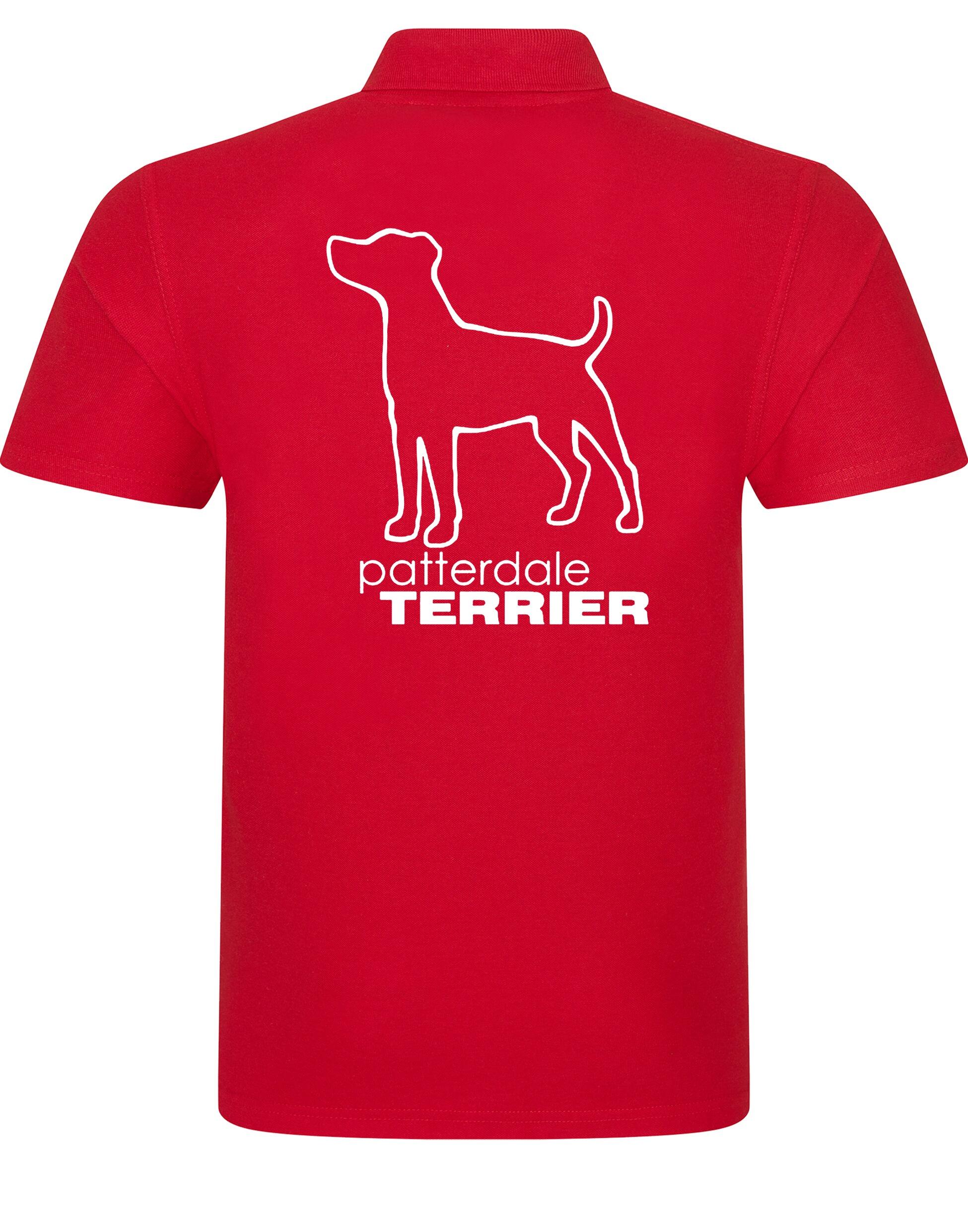 Patterdale Terrier Unisex Cotton Polo – lightweight, breathable cotton polo featuring exclusive Patterdale Terrier artwork on the back, a classic polo collar, and a relaxed unisex fit for comfort and style.