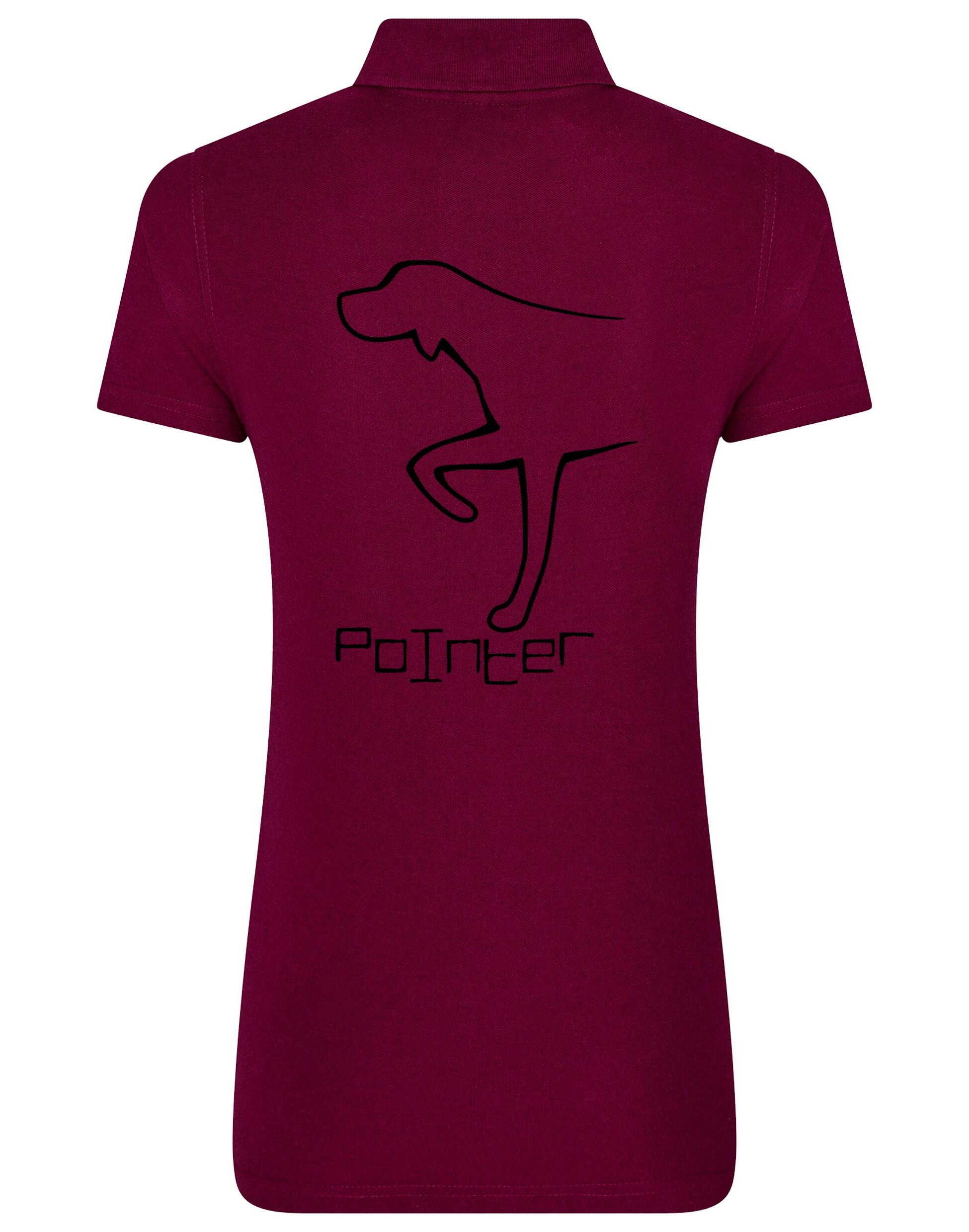 Pointer Women’s Cotton Polo featuring an exclusive Pointer design, crafted from breathable cotton for stylish comfort and elegance.