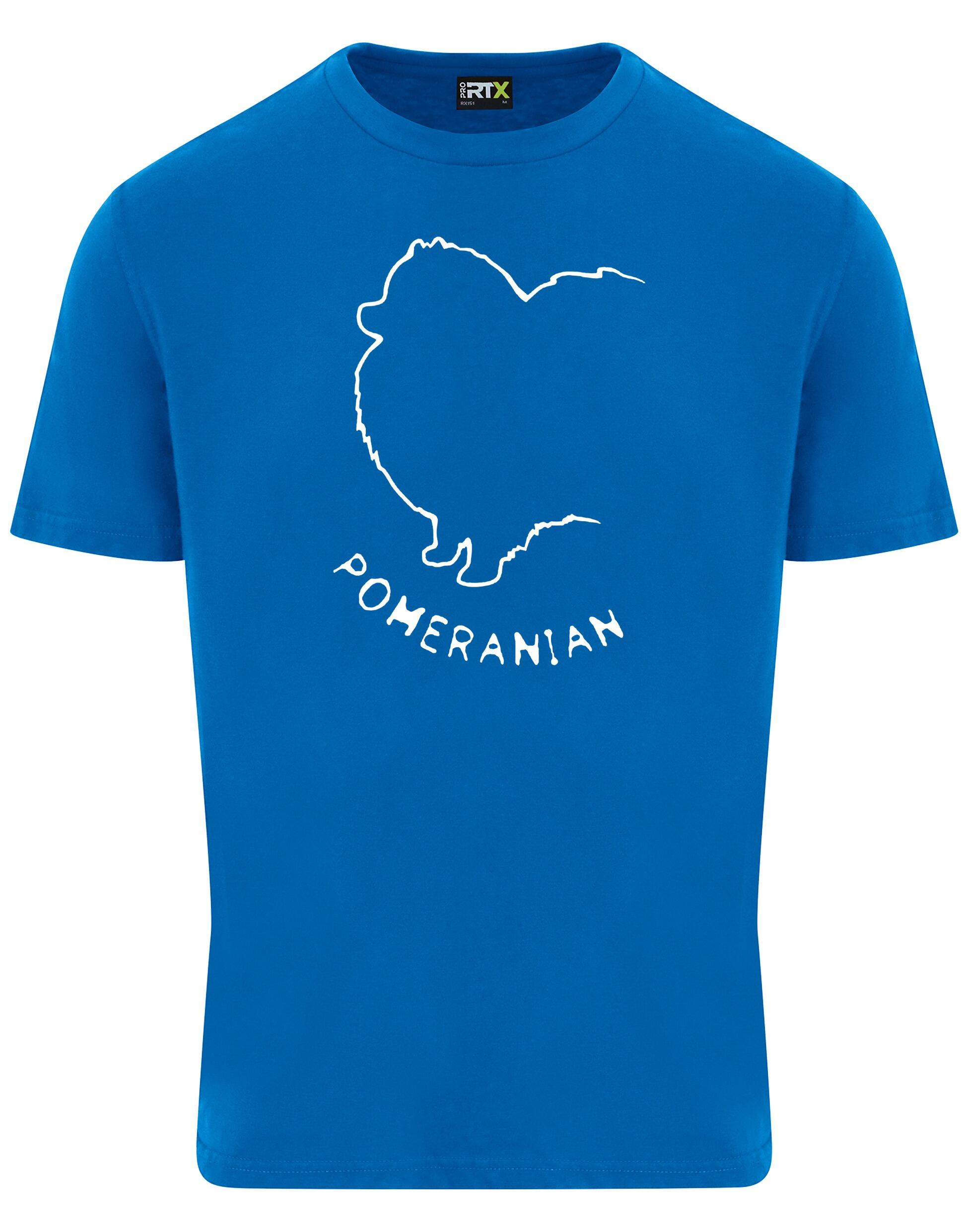 Pomeranian Unisex Roundneck T-Shirt featuring exclusive breed artwork, a relaxed unisex fit, and breathable cotton fabric for all-day comfort.