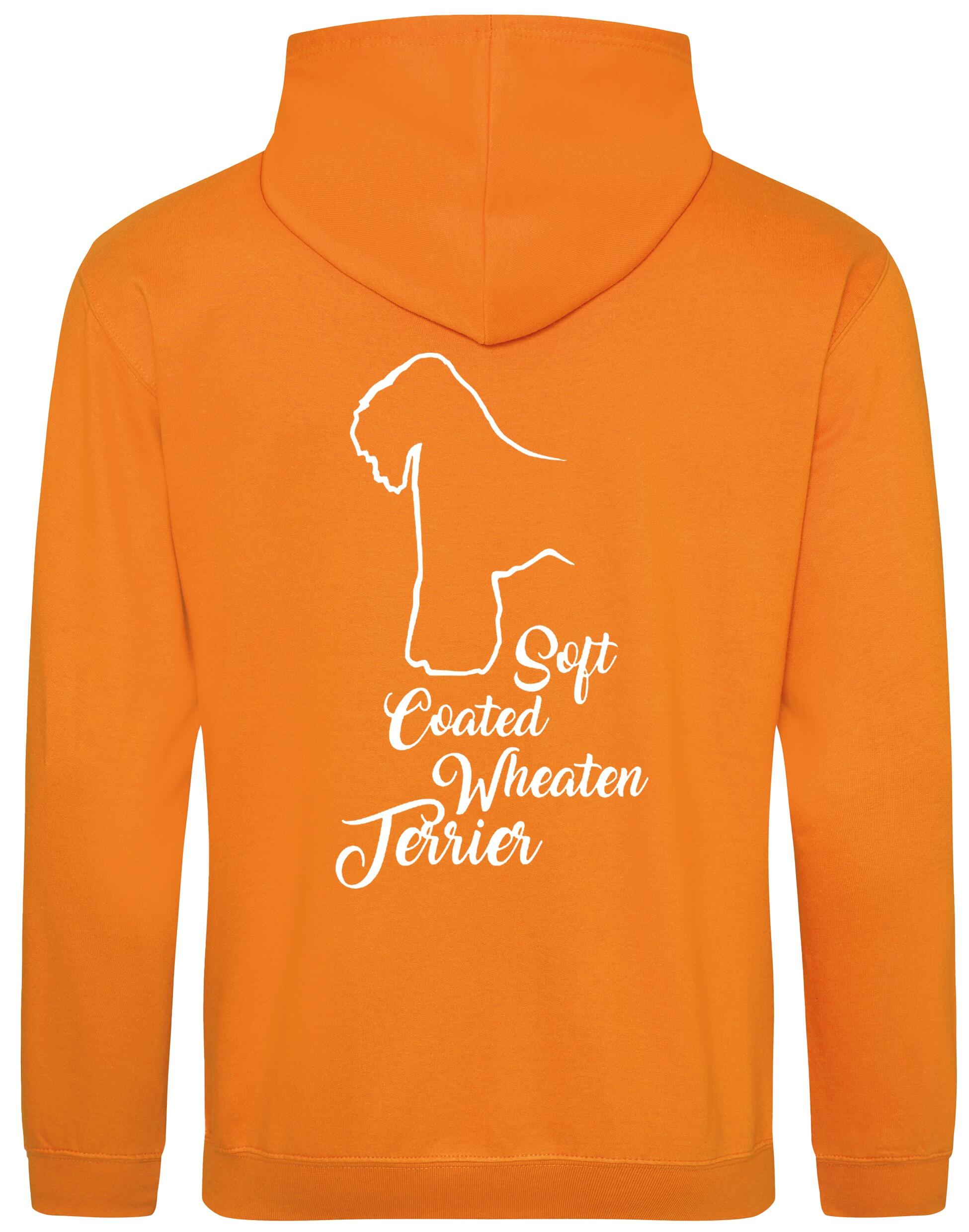Soft Coated Wheaten Terrier pullover hoodie with exclusive breed artwork and customisable name or kennel details