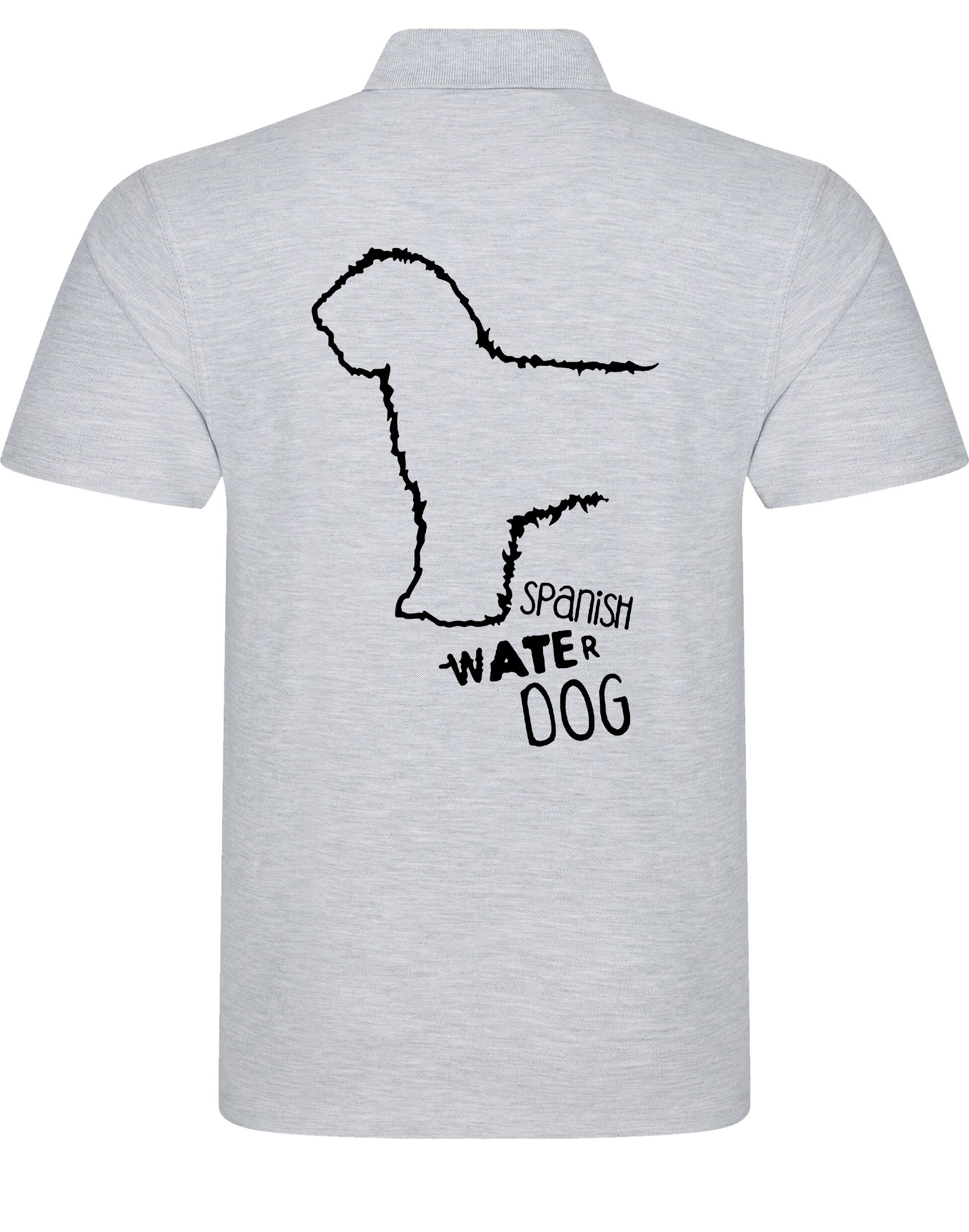 Unisex Cotton Polo with detailed Spanish Water Dog design on the back. Made from breathable cotton with a classic collar and relaxed fit. Ideal for dog events, outdoor adventures, and casual wear for breed lovers.