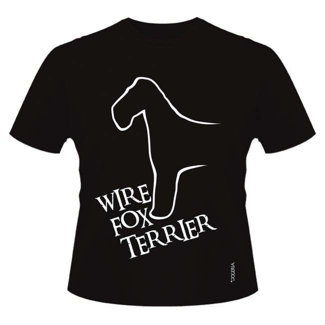 Wire Fox Terrier T-Shirts Roundneck Heavy Cotton
