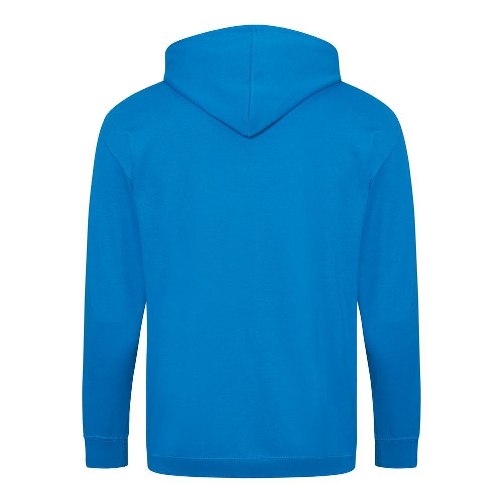 Plain Sapphire Blue Zipped Hoodie