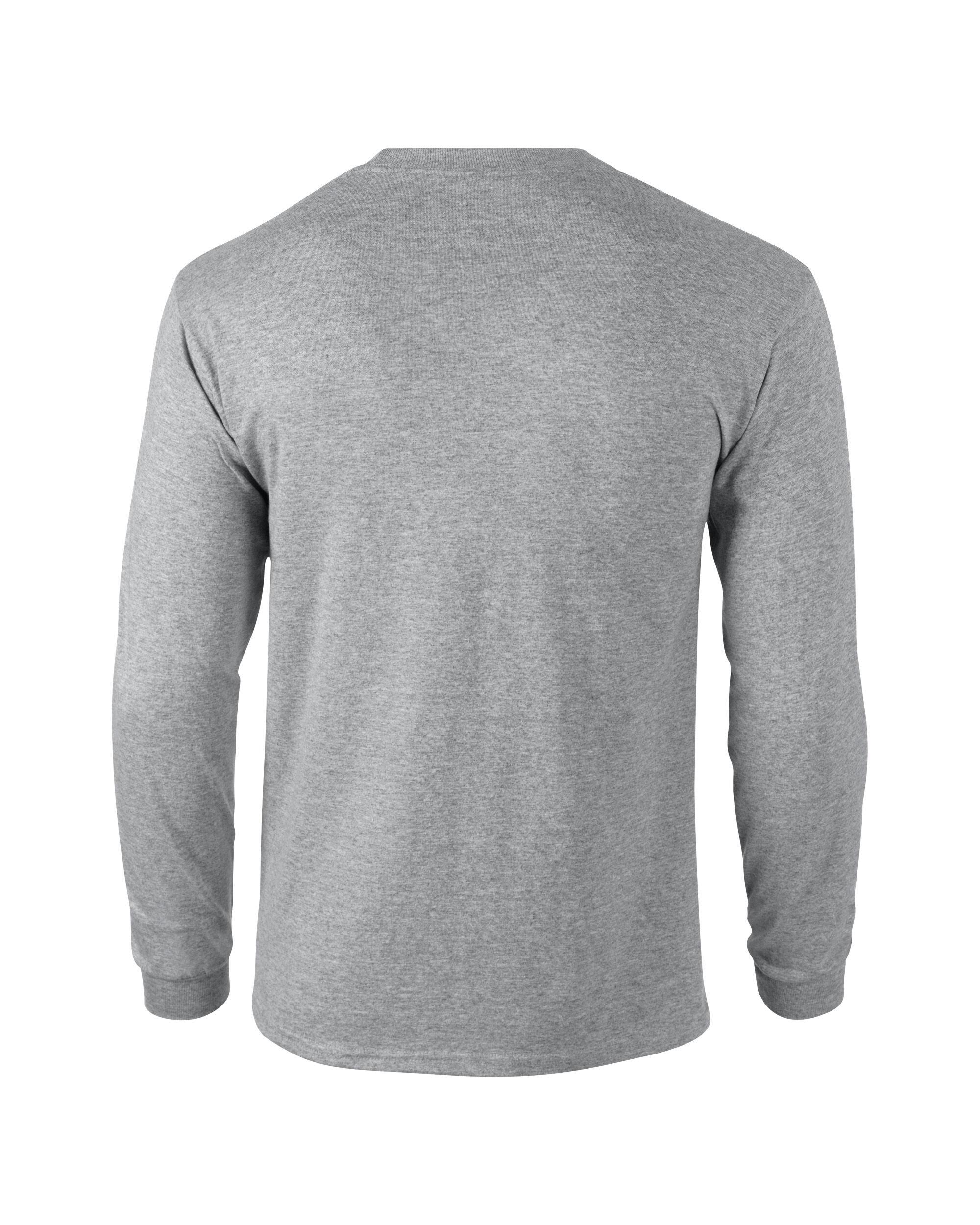 Ultra Cotton Long Sleeve Unisex T-Shirt Sports Grey
