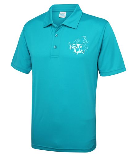 Inspire Agility 2023 Cool Polo Turquoise Blue (White)