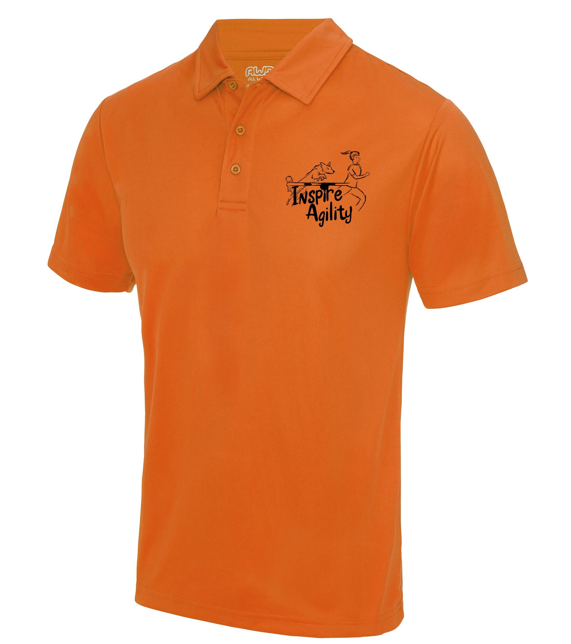 Inspire Agility 2023 Cool Polo Orange Crush (Black)