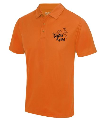 Inspire Agility 2023 Cool Polo Orange Crush (Black)