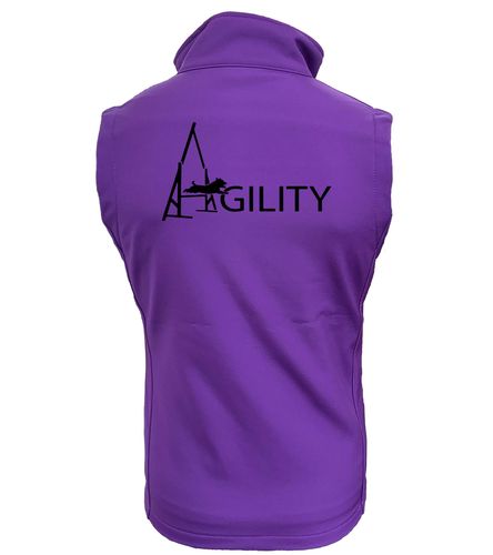 Unisex Agility Softshell Jacket Purple (Black)