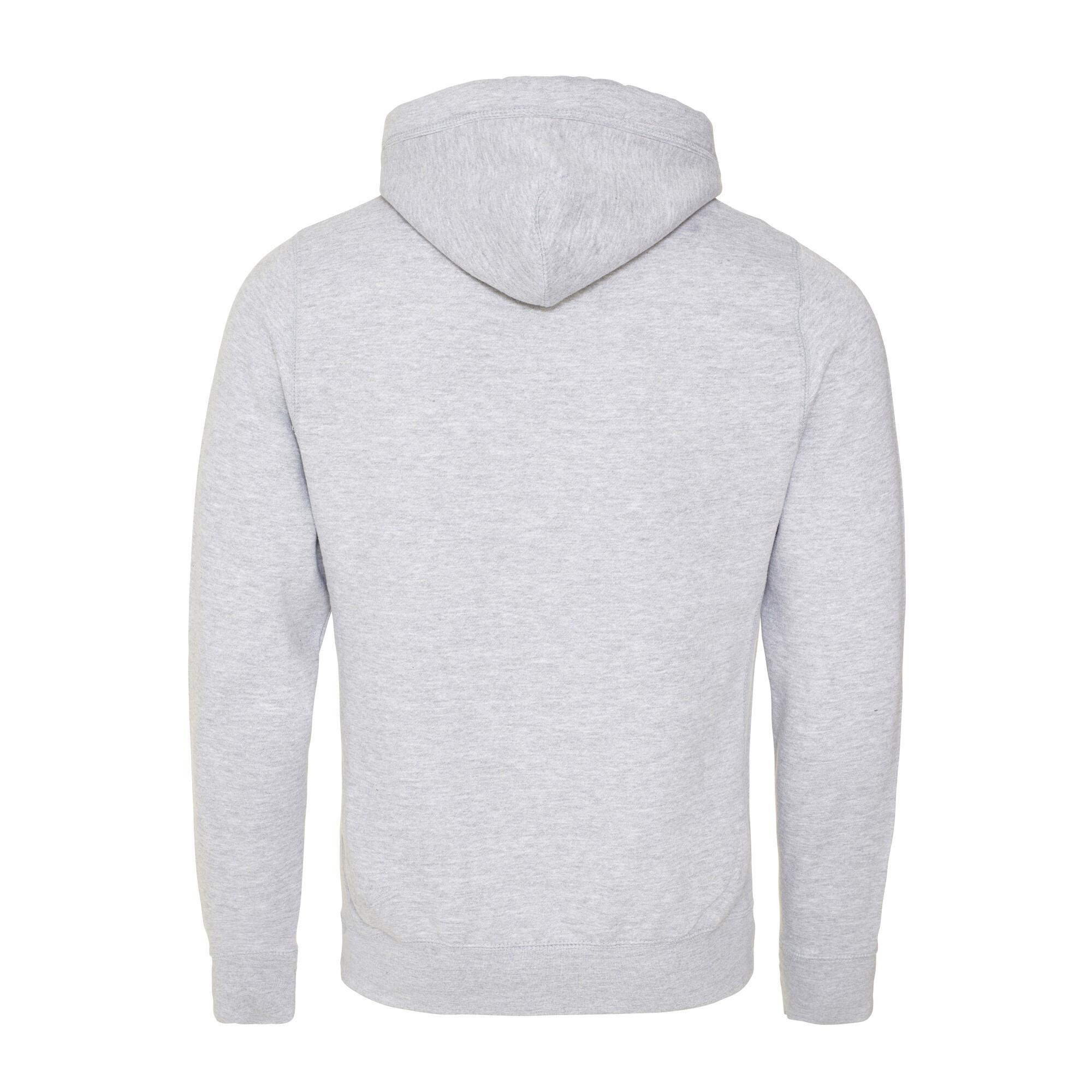 Cross Neck Hoodie Heather Grey